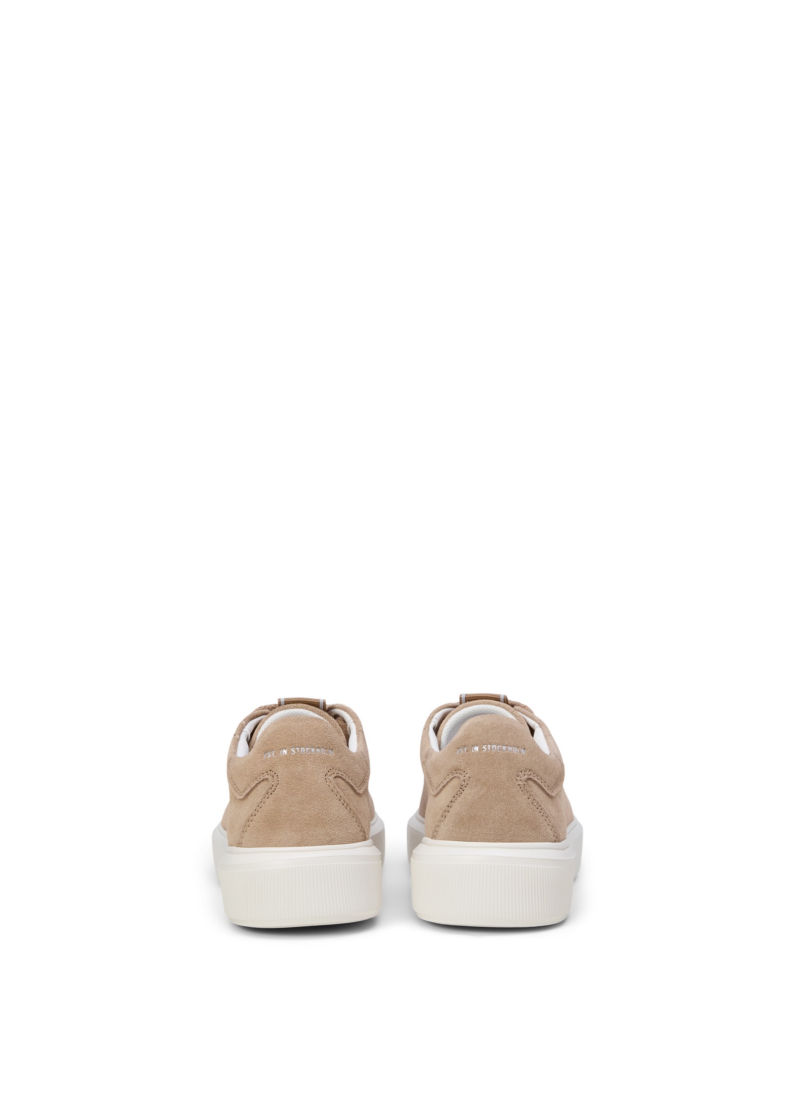 Sneaker MARC O'POLO "aus softem Veloursleder", Damen, Gr. 42, fine sand, Obermaterial: 100% Leder (Rind), unifarben, Schuhe Sneaker 3