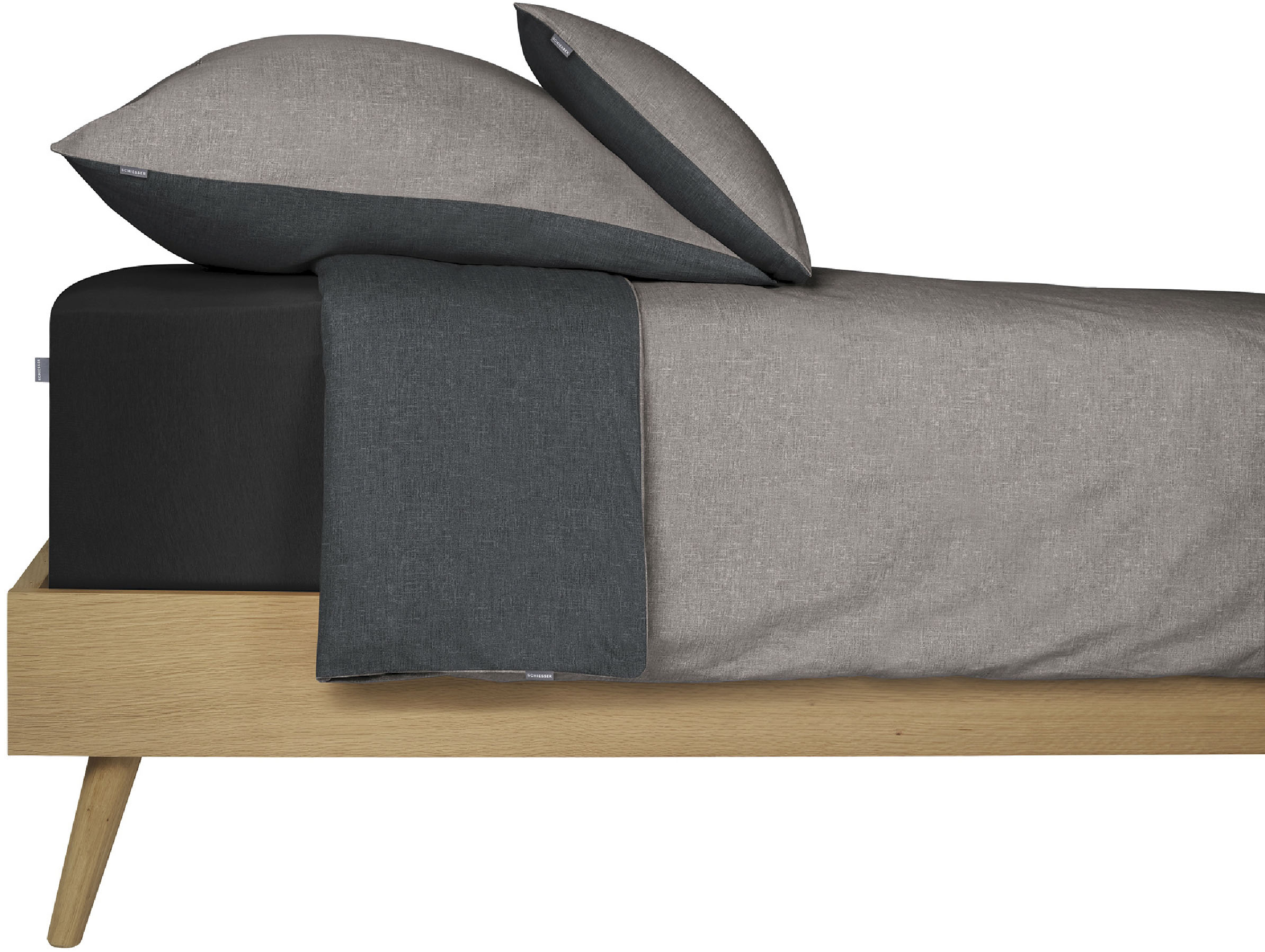 Thumbnail - Schiesser Spannbettlaken "Elli aus 97% Baumwolle und 3% Elasthan" für hohe Matratzen und Boxspringbetten, MADE IN GREEN ...