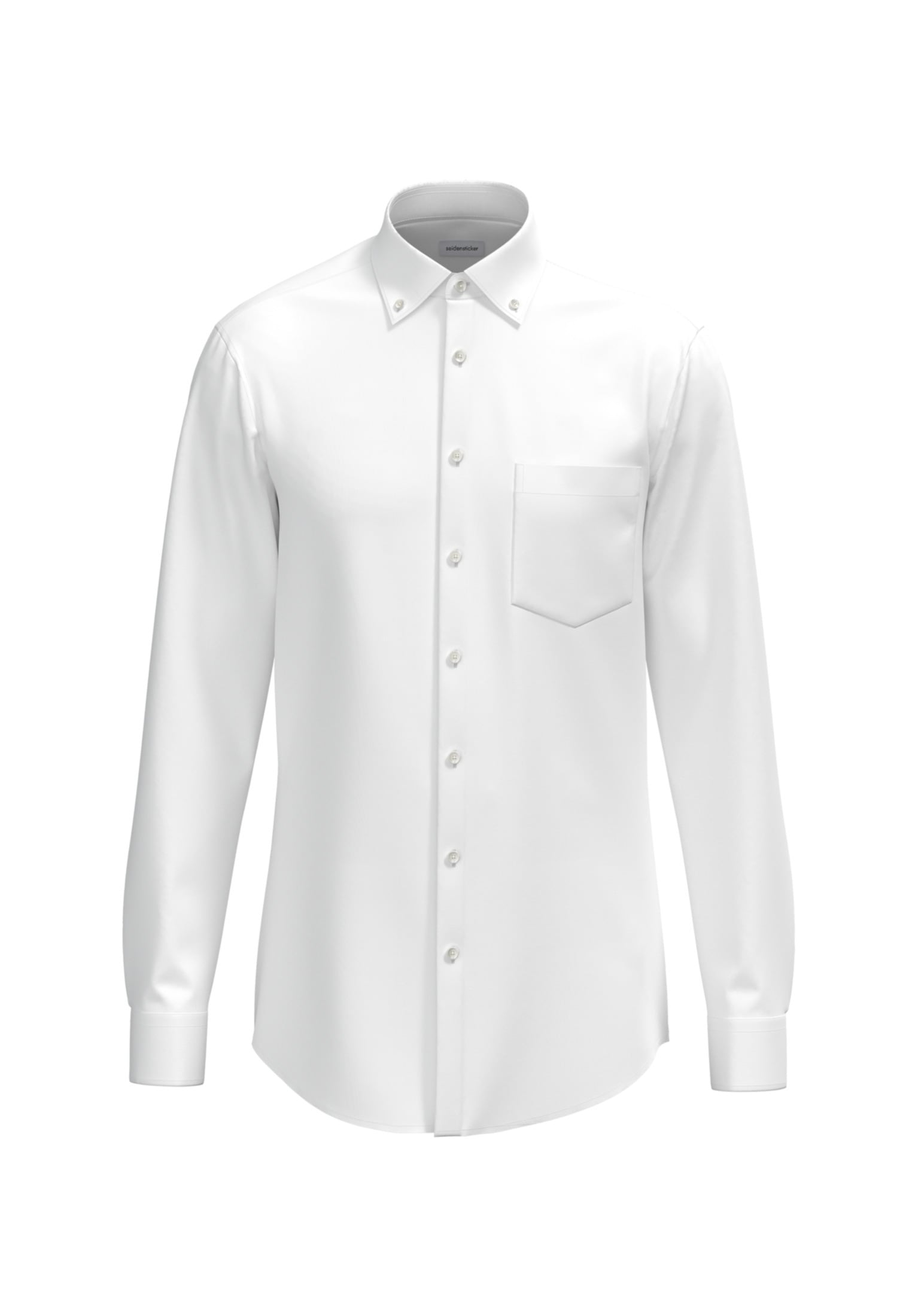 seidensticker Businesshemd "Comfort", Comfort Langarm Button-Down-Kragen Uni