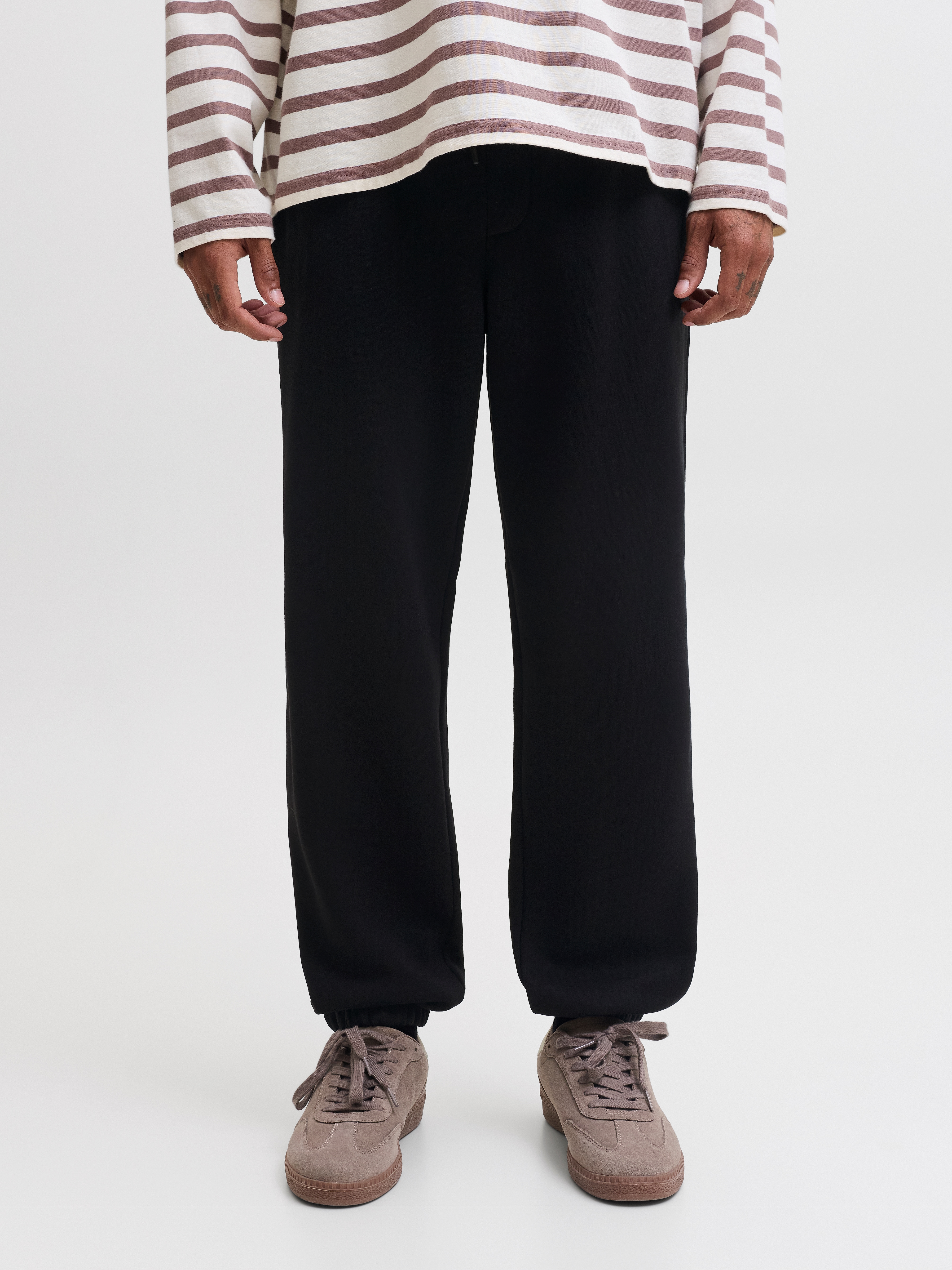 Jack & Jones Sweathose "JPSTKARL BRADLEY SWEAT PANT CUFFED" Materialmix, regular fit