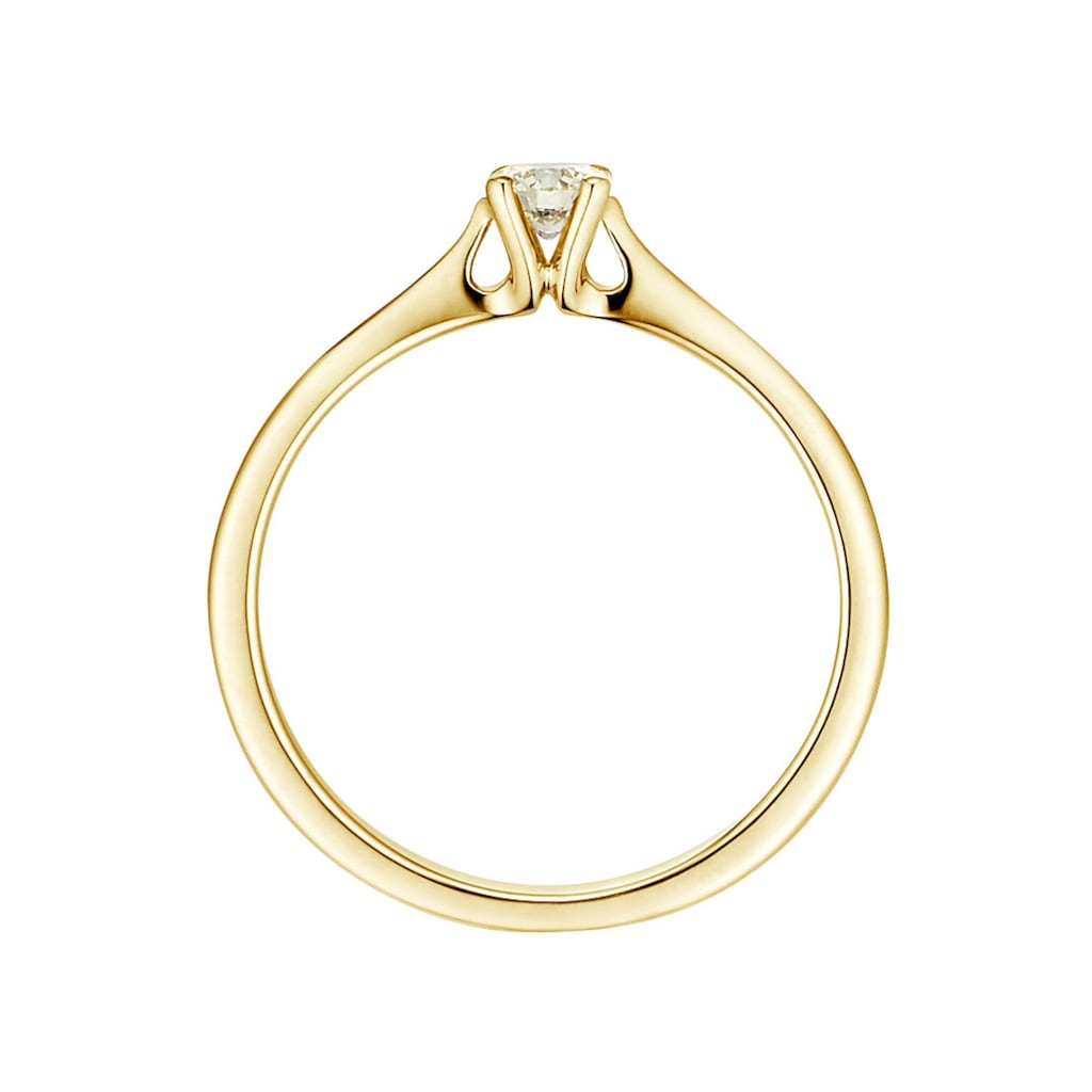 Phönix Fingerring »Schmuck Geschenk Gold 333 Fingerring Damenring Solitär LIEBE«