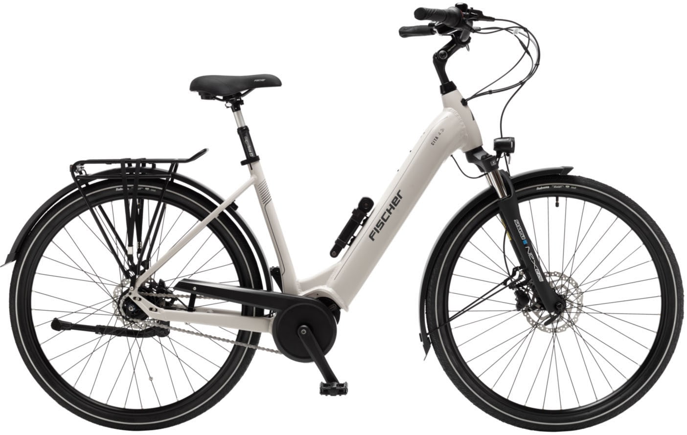 FISCHER FAHRRAD E-Bike "CITA 4.3i 630", 50cm, 28 Zoll (71,12cm), beige, Elektrofahrräder, Pedelec, Elektrofahrrad für Damen und Herren