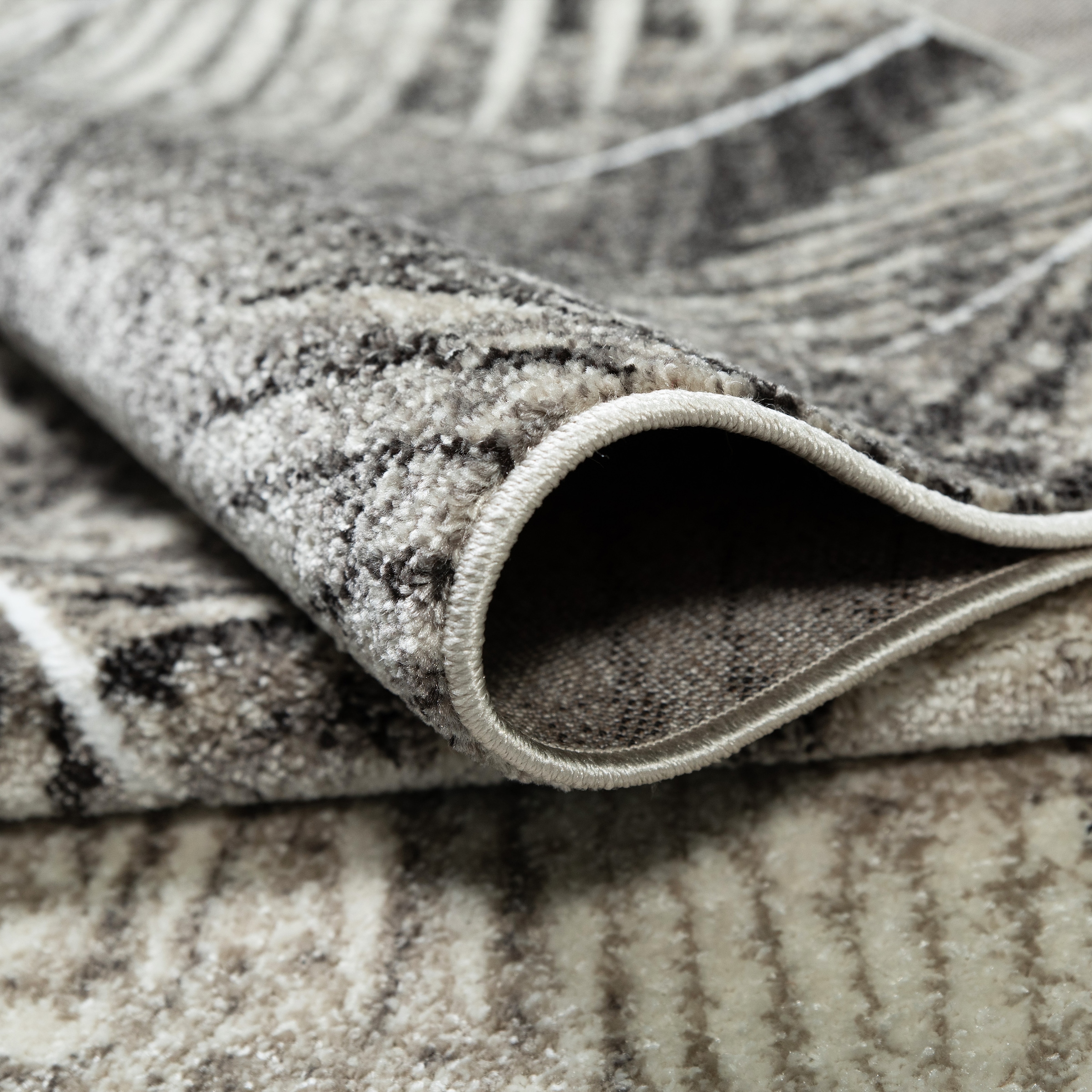 my home Teppich »Kiliv, Modernes Blatt Design«, rechteckig, 9 mm Höhe, mit besonders weichem Flor, Kurzflor