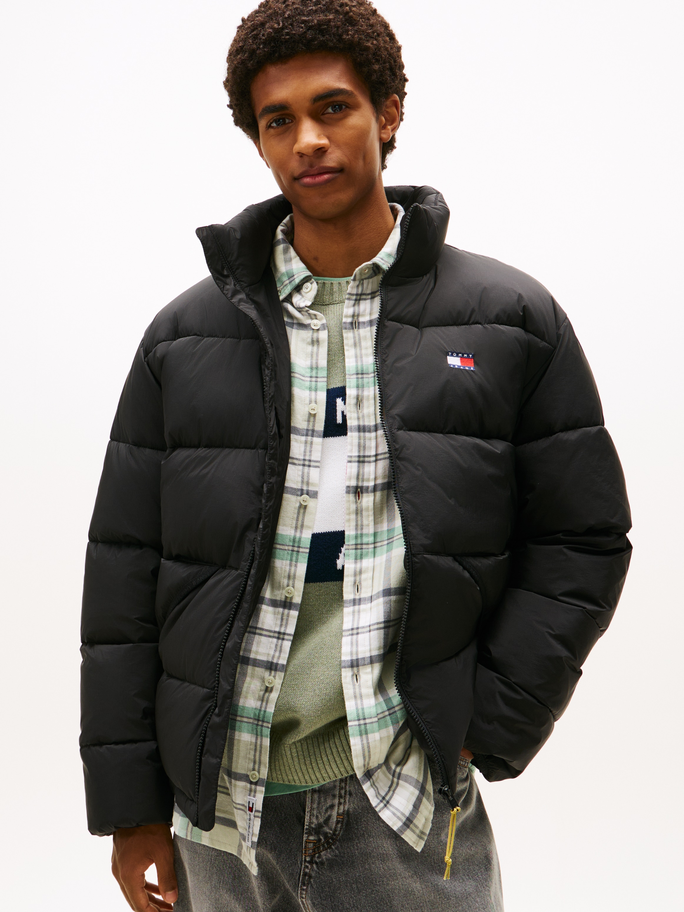 Tommy Jeans Steppjacke "VAIL PUFFER", ohne Kapuze, Daunenjacke, Übergangsja günstig online kaufen