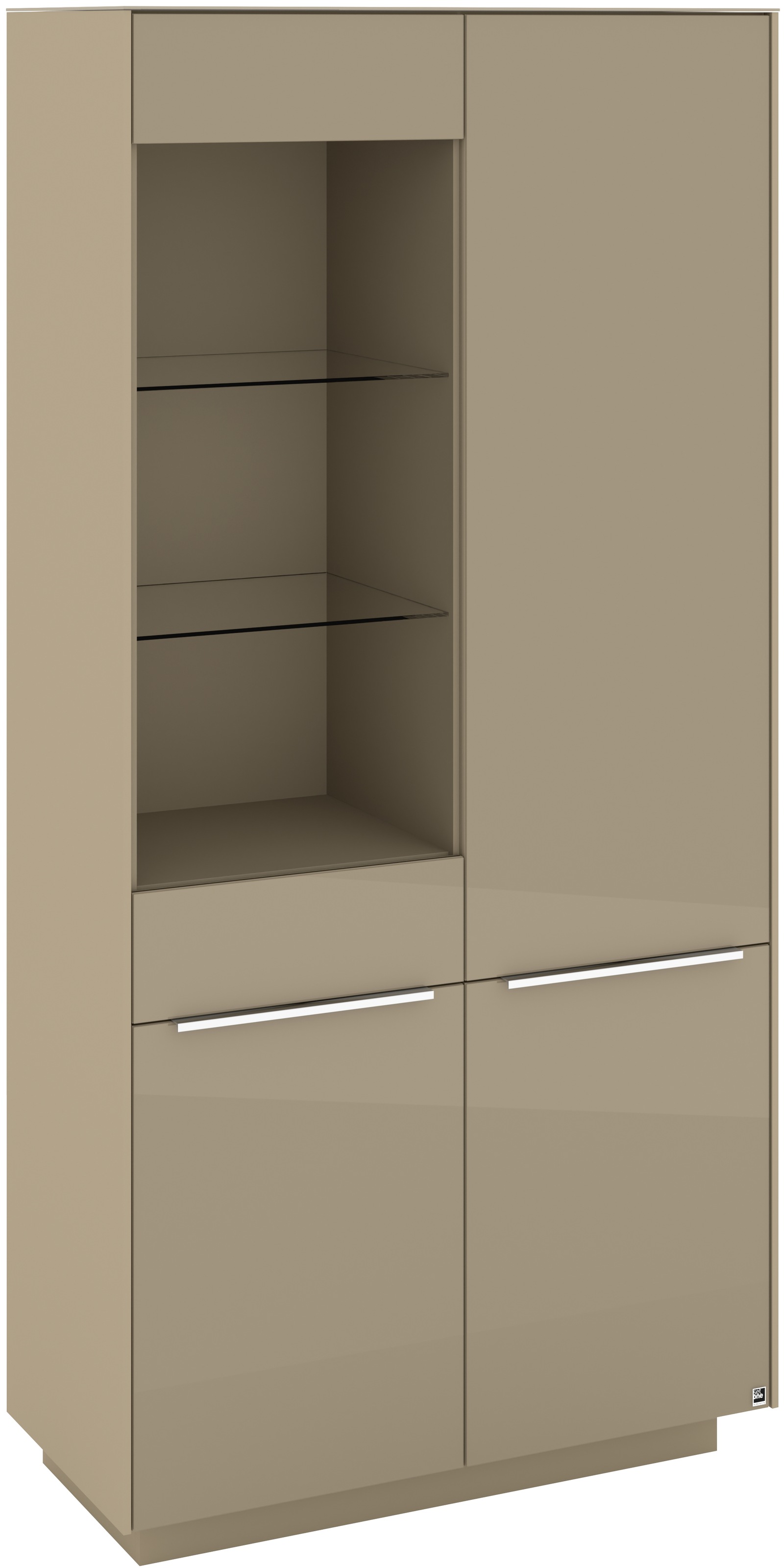 set one by Musterring Standvitrine »Reno« 1 Stk. tlg. Mit Sockel in diversen Farben, 193 cm Höhe & Farbauswahl