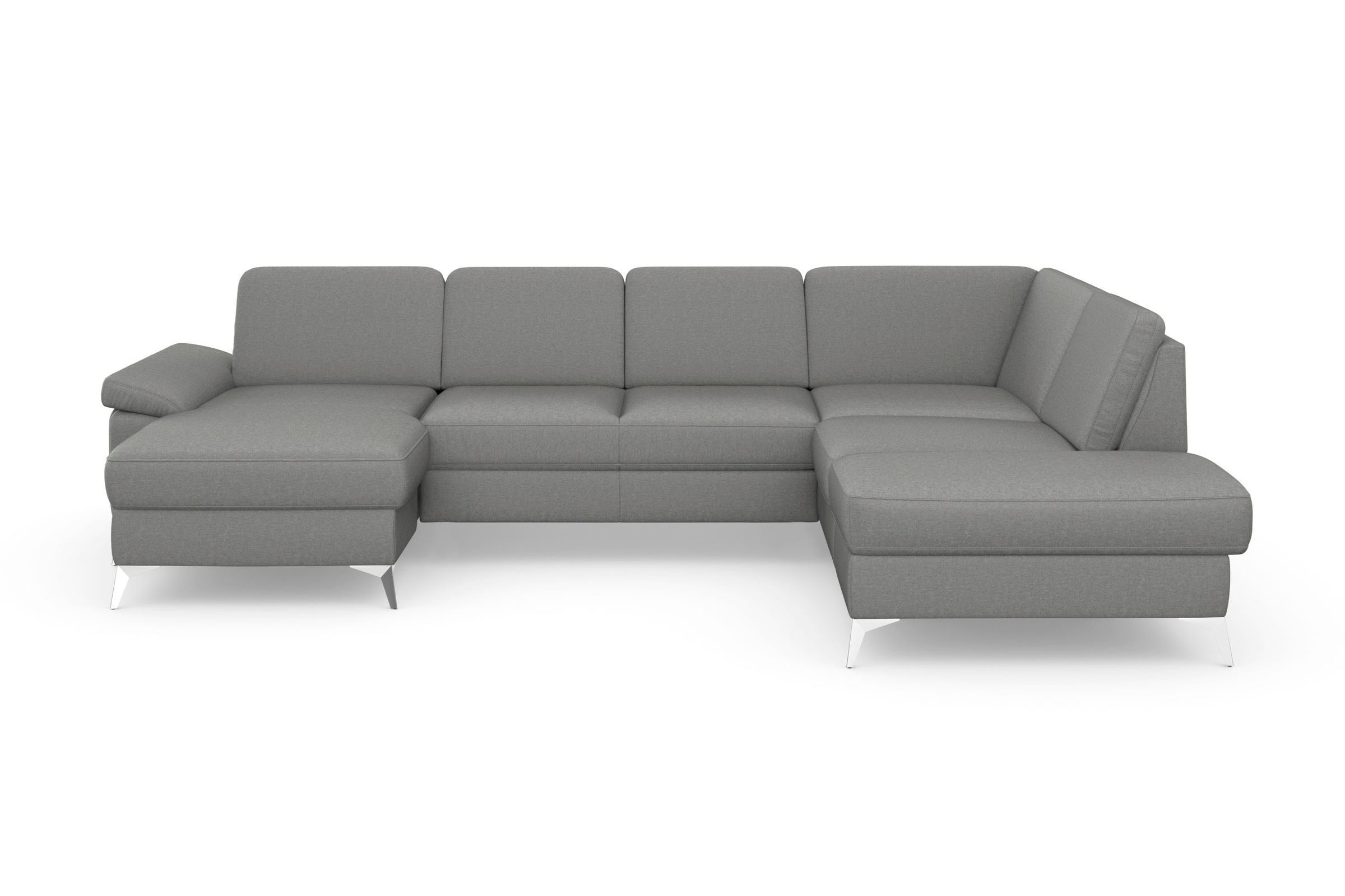 sit&more Wohnlandschaft »Padua U-Form«, inklusive Sitztiefenverstellung, Armteilfunktion und Federkern