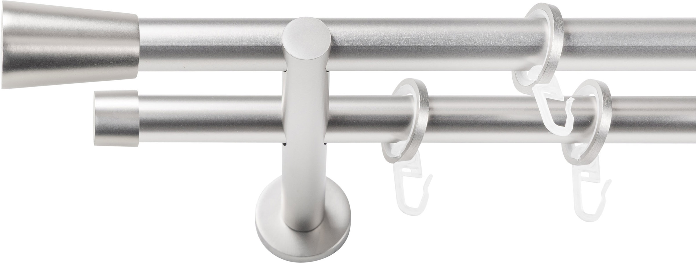 SN DECO GROUP Gardinenstange Ø 19 mm 2 läufig-läufig Fixmaß;kürzbar