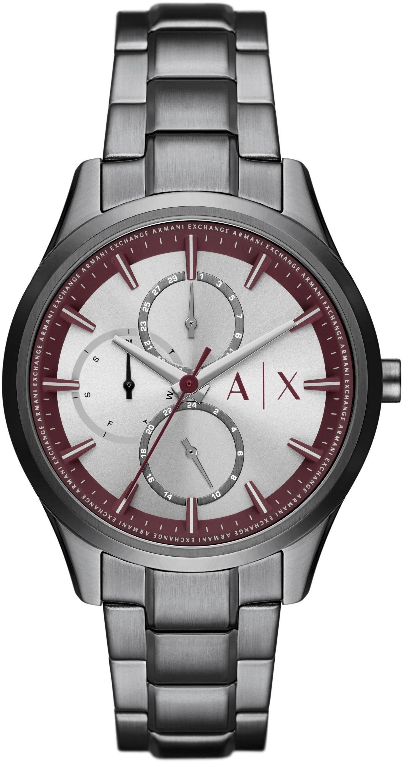 ARMANI EXCHANGE Multifunktionsuhr »AX1877«, Quarzuhr, Armbanduhr, Herrenuhr, analog, Edelstahlarmband