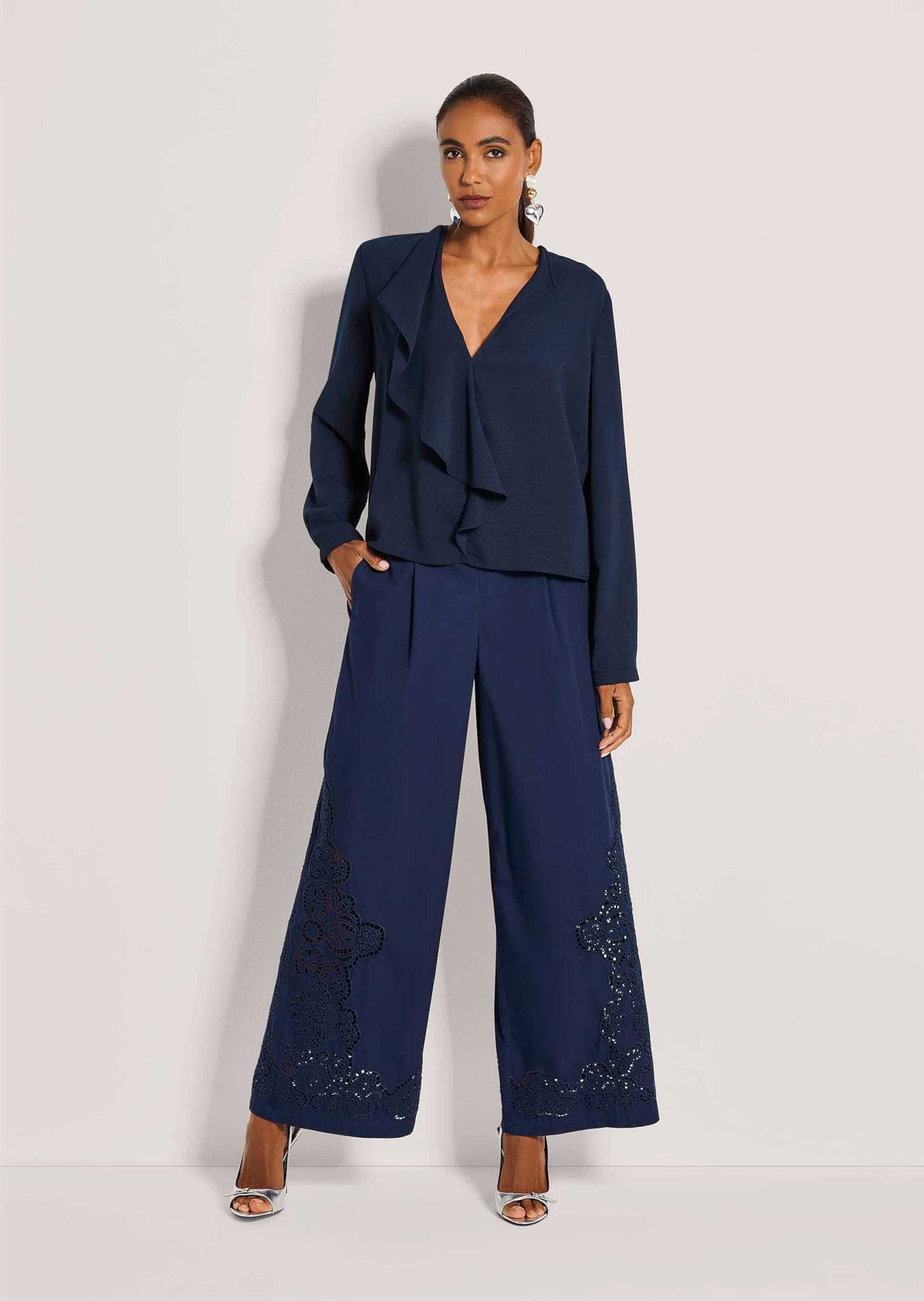 MADELEINE Langarmbluse "Hemdbluse Volantbluse mit Rüschendetails" günstig online kaufen