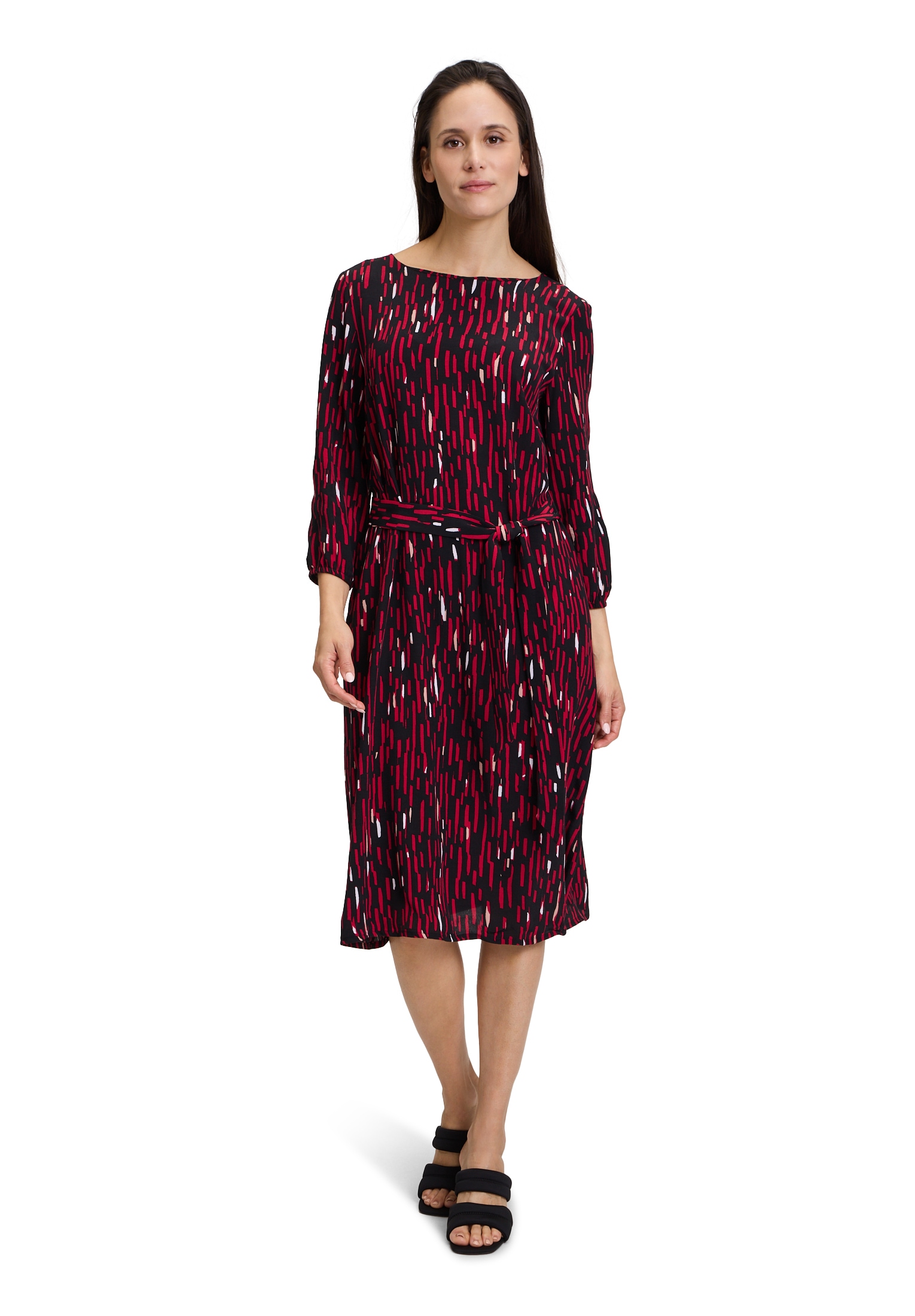 Betty&Co Druckkleid "Betty & Co Damen Casual-Kleid mit 3/4 Arm", Druck günstig online kaufen