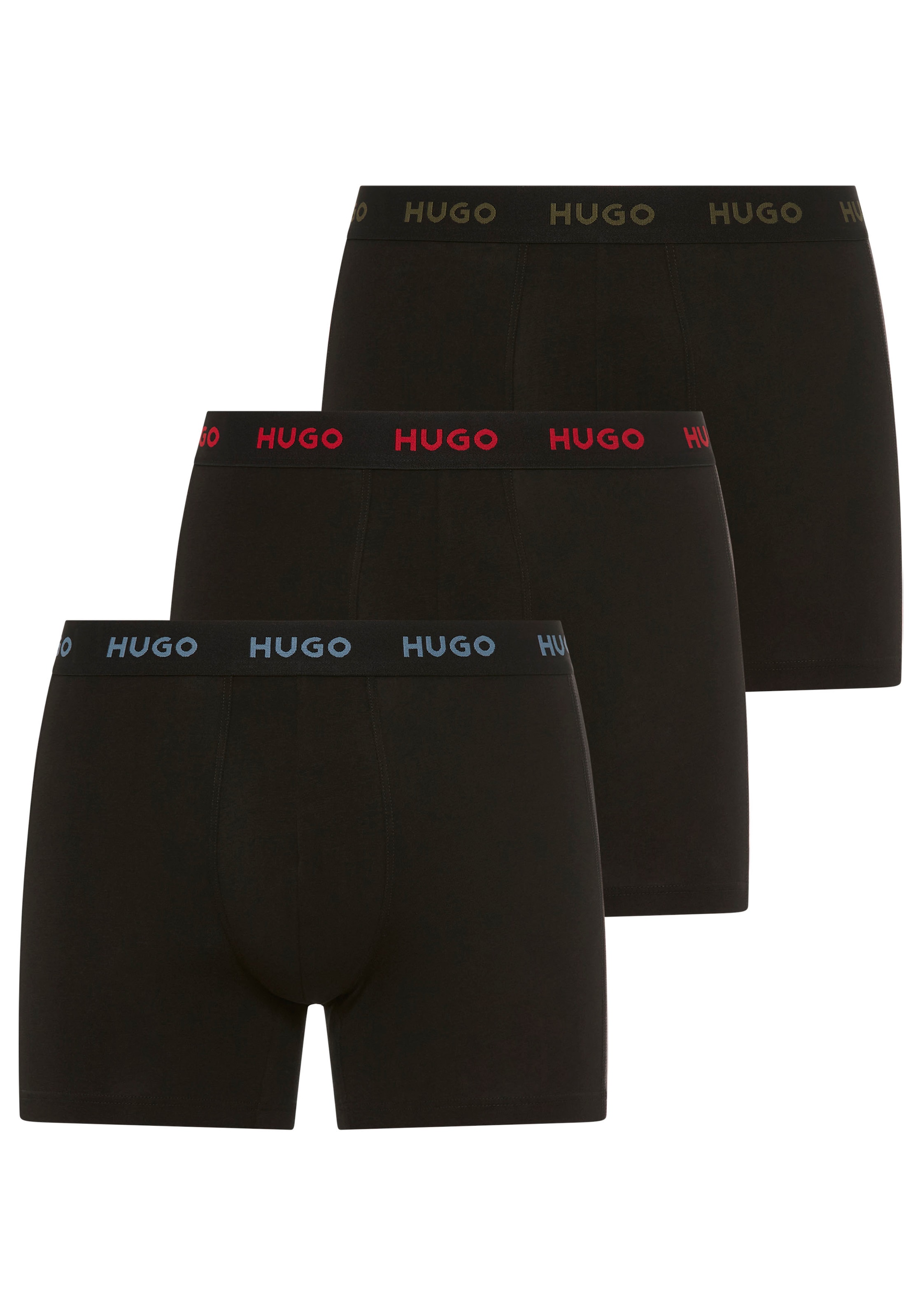 HUGO Underwear Boxer "BOXERBR TRIPLE" Packung, 3er, 3 Stk. mit elastischem günstig online kaufen