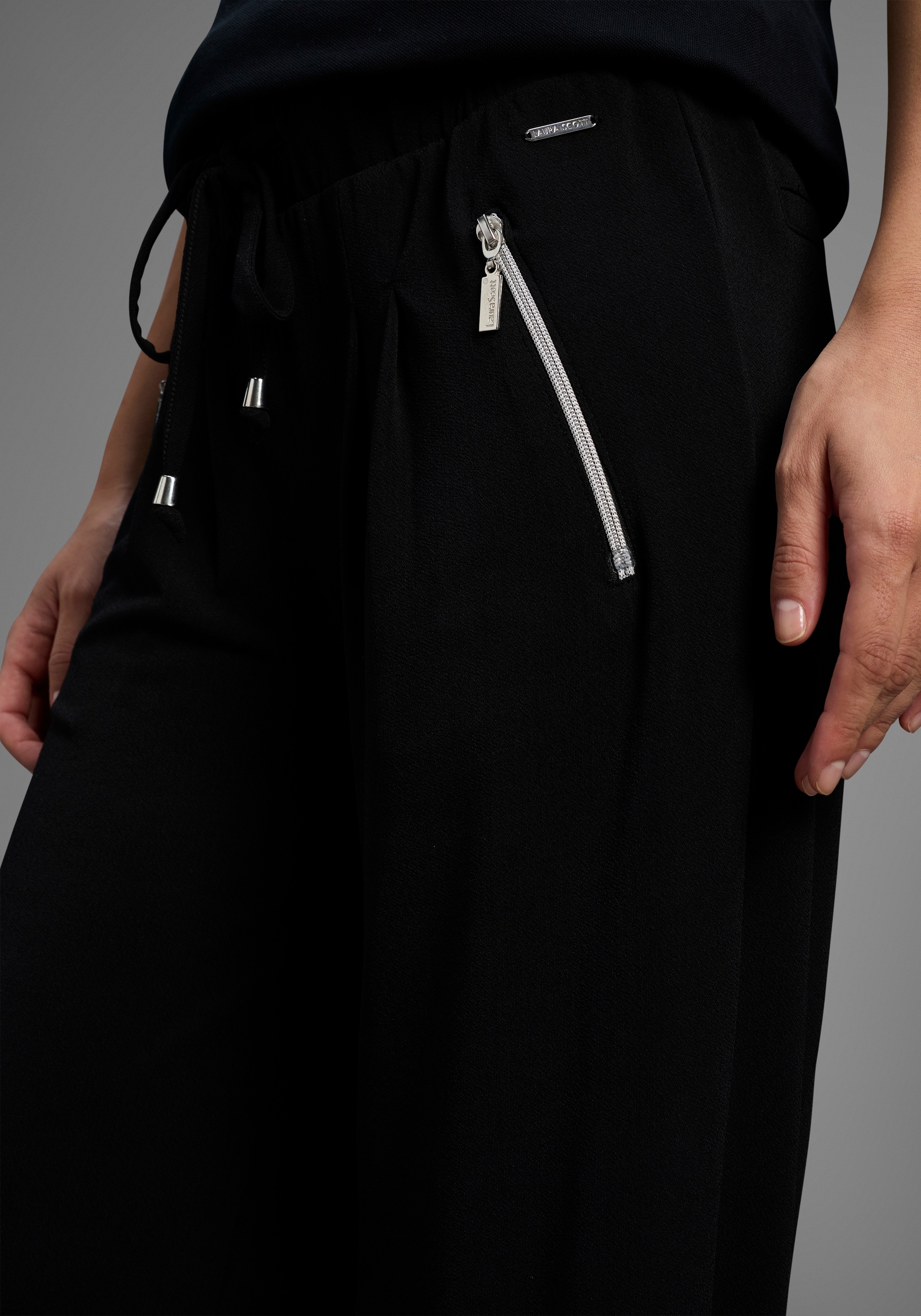 Thumbnail - Laura Scott Jerseyhose Bequemer Stoff mit Reißverschlusstaschen