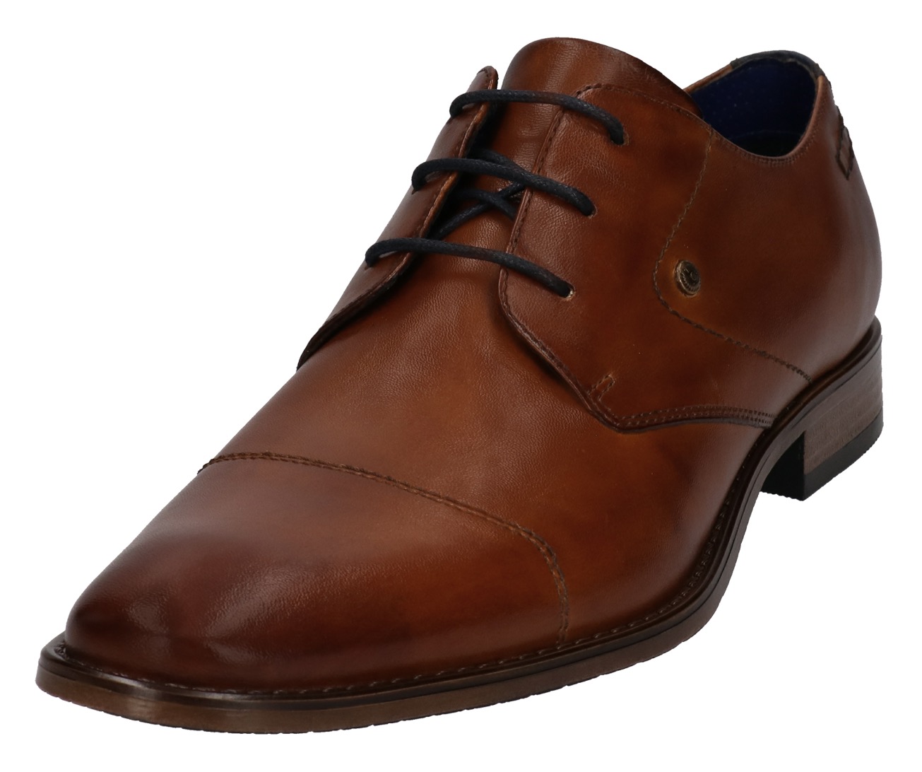 Schnürschuh, mit Ziernähten, schmale Form