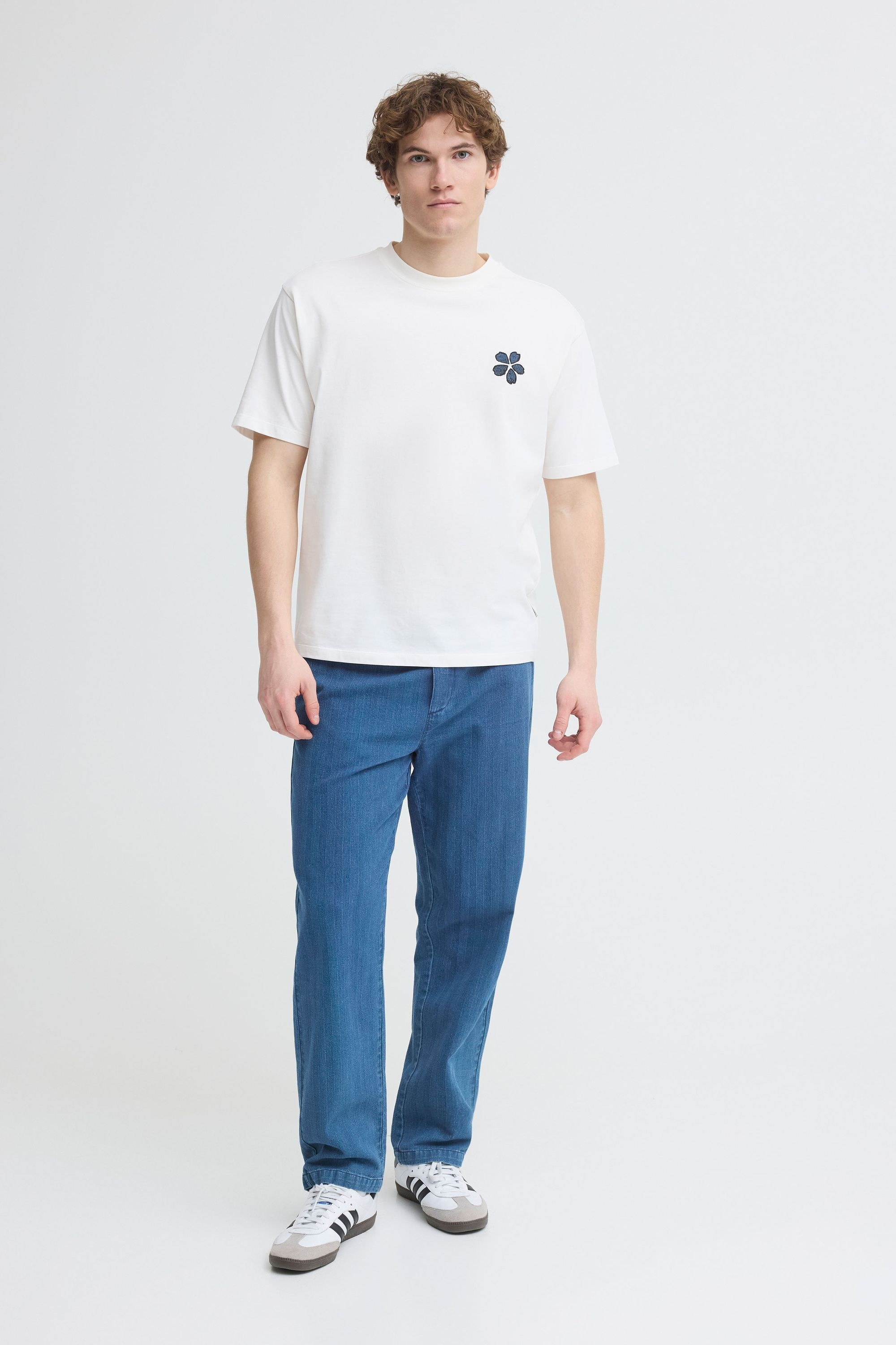 Casual Friday Relax-fit-Jeans "Relax-fit-Jeans CFBeck Herringbone" günstig online kaufen