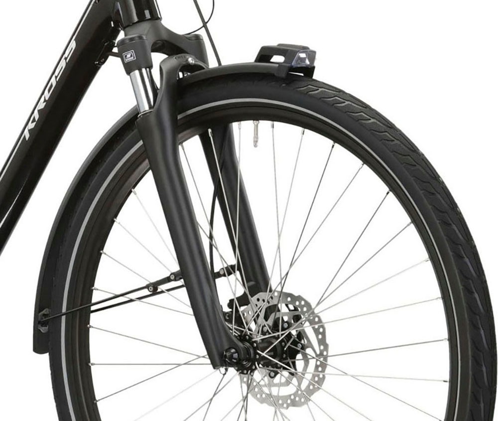 Kross »E-Citybike Sentio Hybrid 5.0 28 Zoll schwarz« 7 Gang Shimano NEXUS Schaltwerk Nabenschaltung Mittelmotor 250 W Pedelec, Elektrofahrrad für Damen und Herren