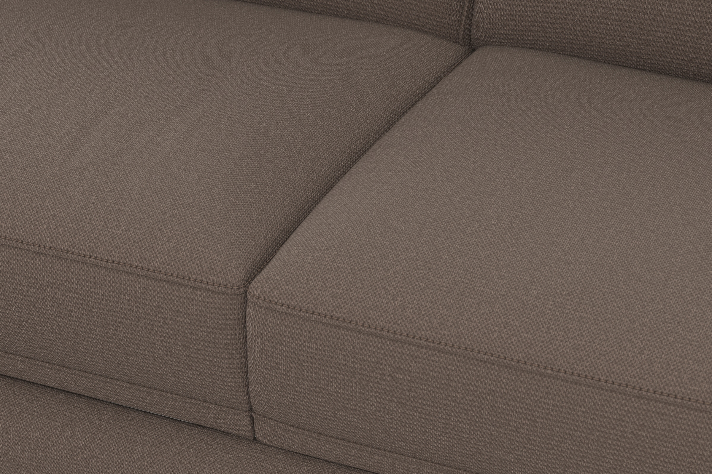 sit&more Ecksofa »Dundee L-Form«, mit Federkern und Edelstahlfüßen, wahlweise mit Kopfteilverstellung