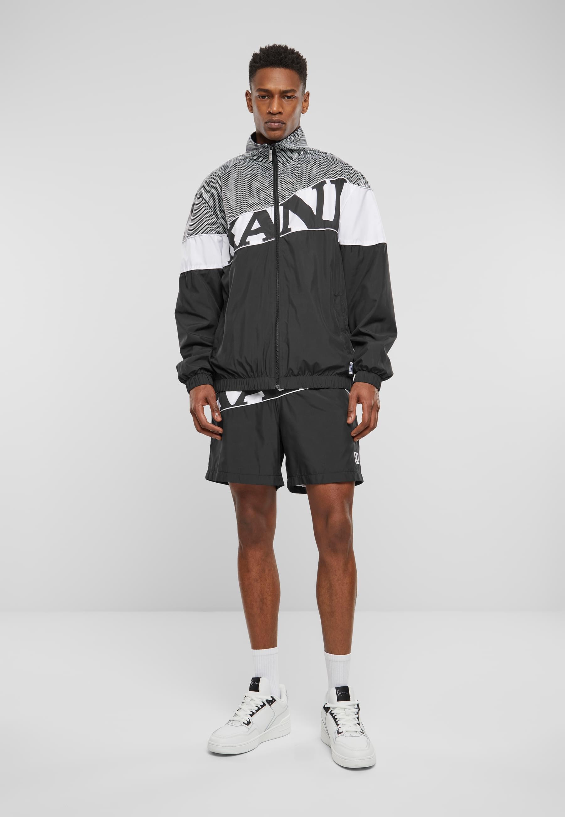 Karl Kani Trainingsjacke »Karl Kani Herren KM242-011-2 Wavy Retro Block Trackjacket«, (1 St.), ohne Kapuze