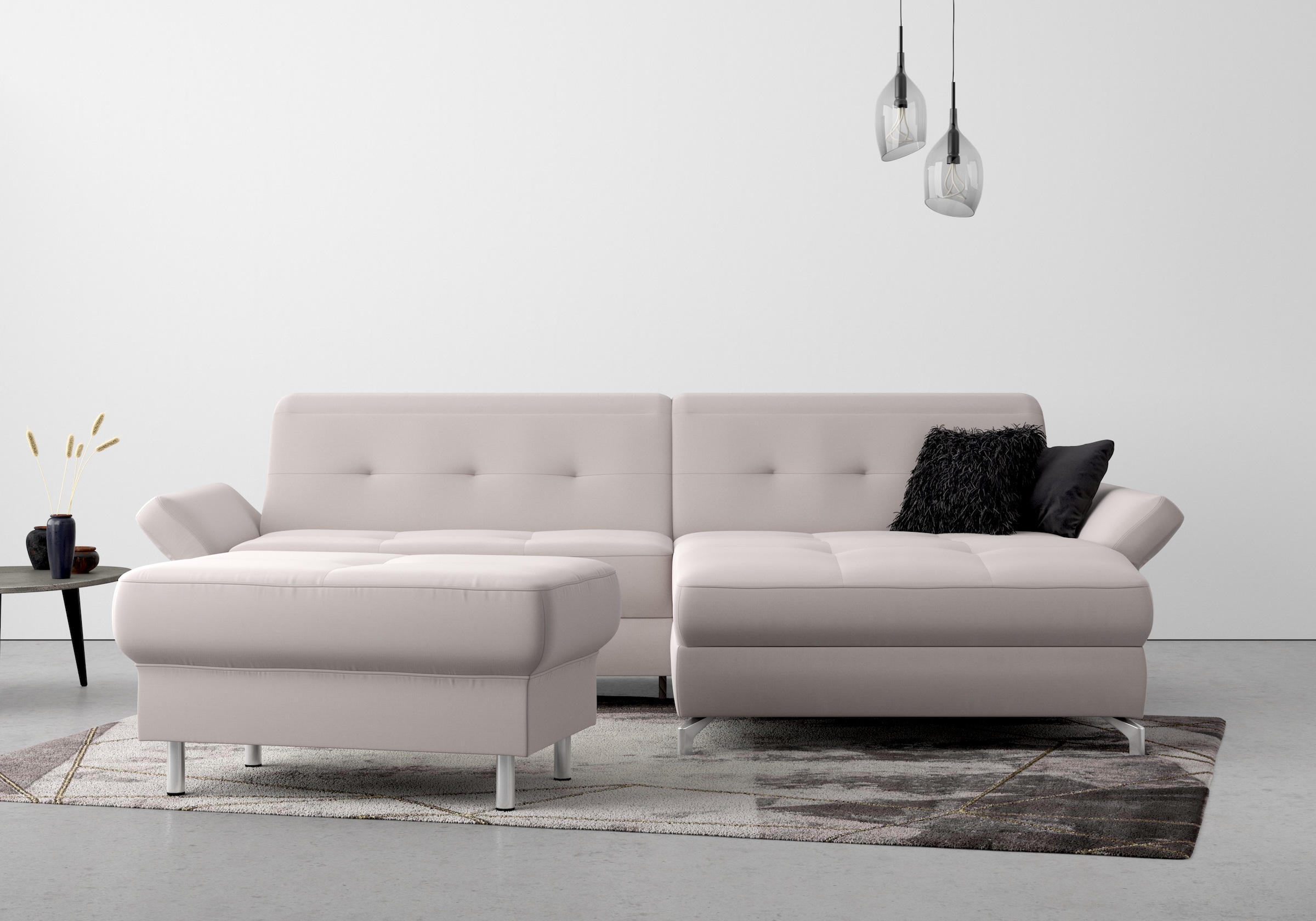 Home affaire Polsterhocker "Maredo" Federkern-Polsterung, passend zur "Mare günstig online kaufen