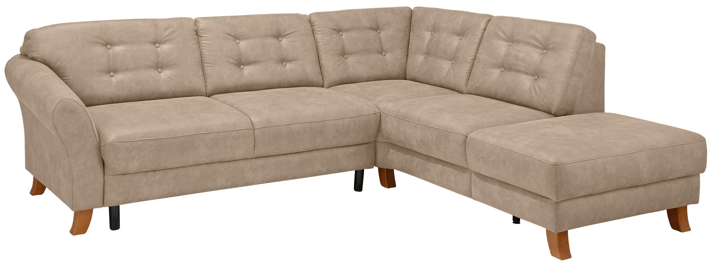 Home affaire Ecksofa »Trondheim L-Form«, mit Federkern
