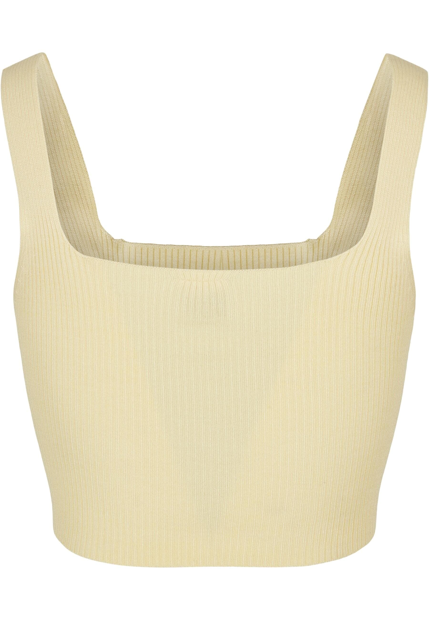 URBAN CLASSICS Muskelshirt »Urban Classics Damen Ladies Cropped Knit Top«, (1 tlg.)