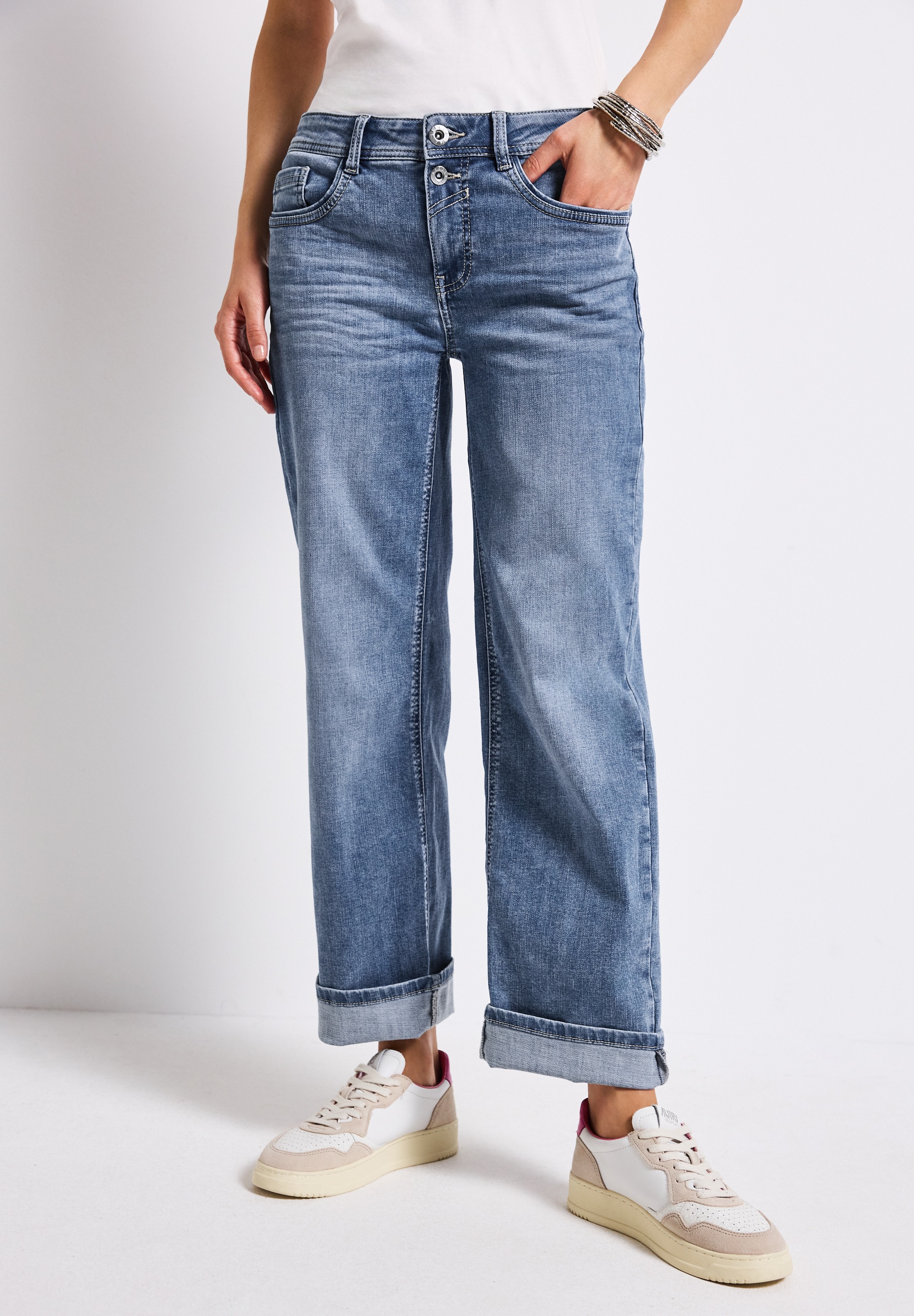 STREET ONE Comfort-fit-Jeans, Middle Waist günstig online kaufen