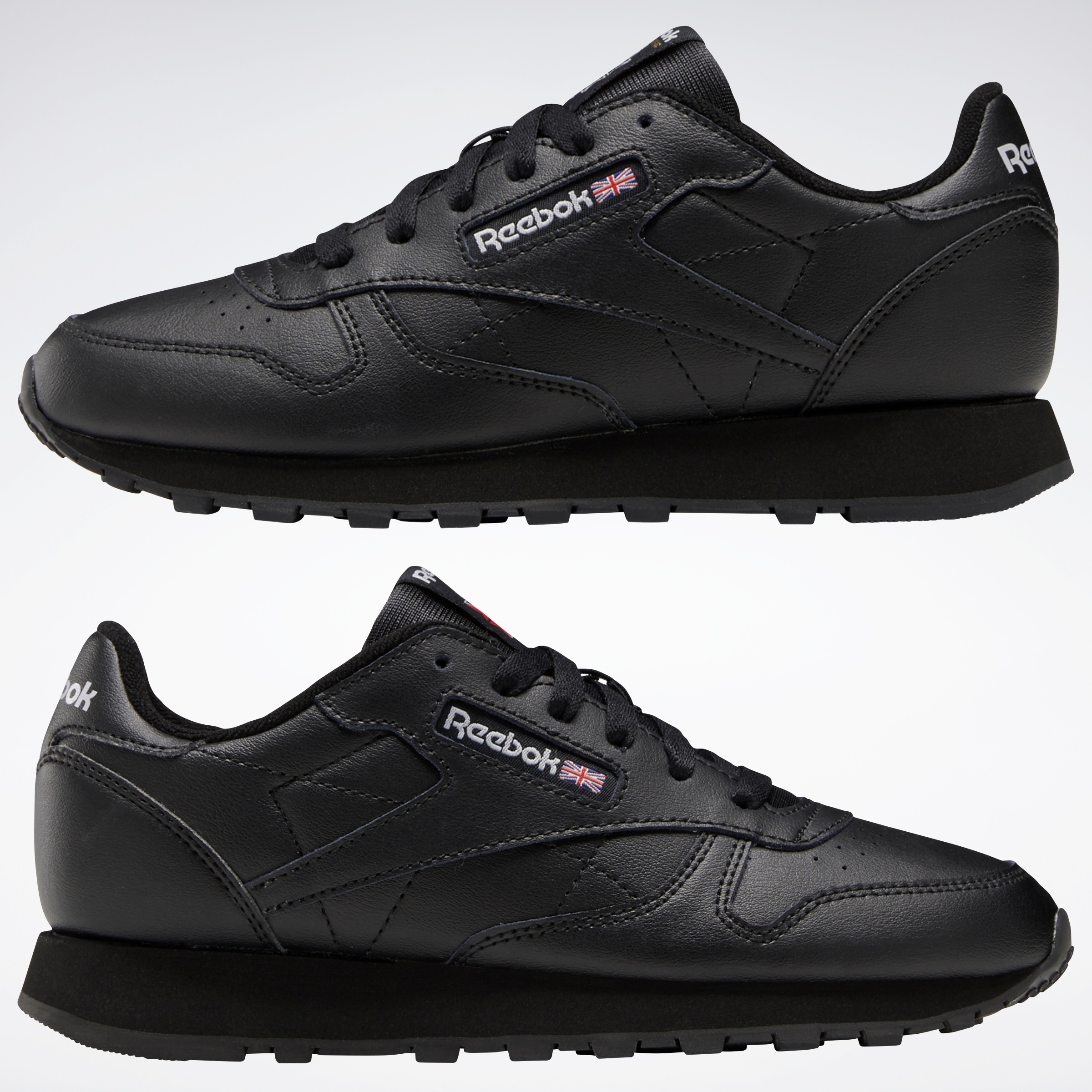 Black reebok sneakers on sale