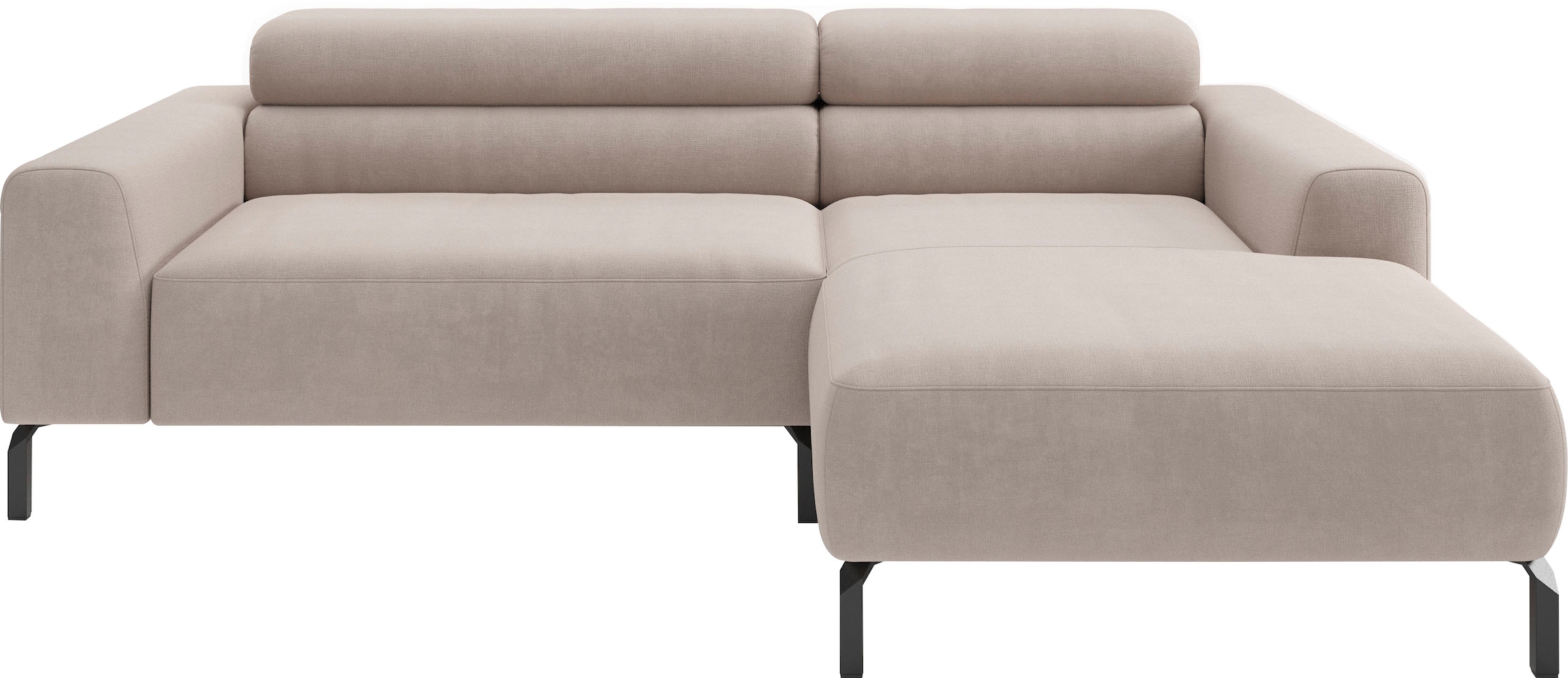 Home affaire Ecksofa "Ecksofa, L-Form, incl. Kopfteilverstellung, Breite 223 cm" wahlweise elektrische Sitztiefenverstellung