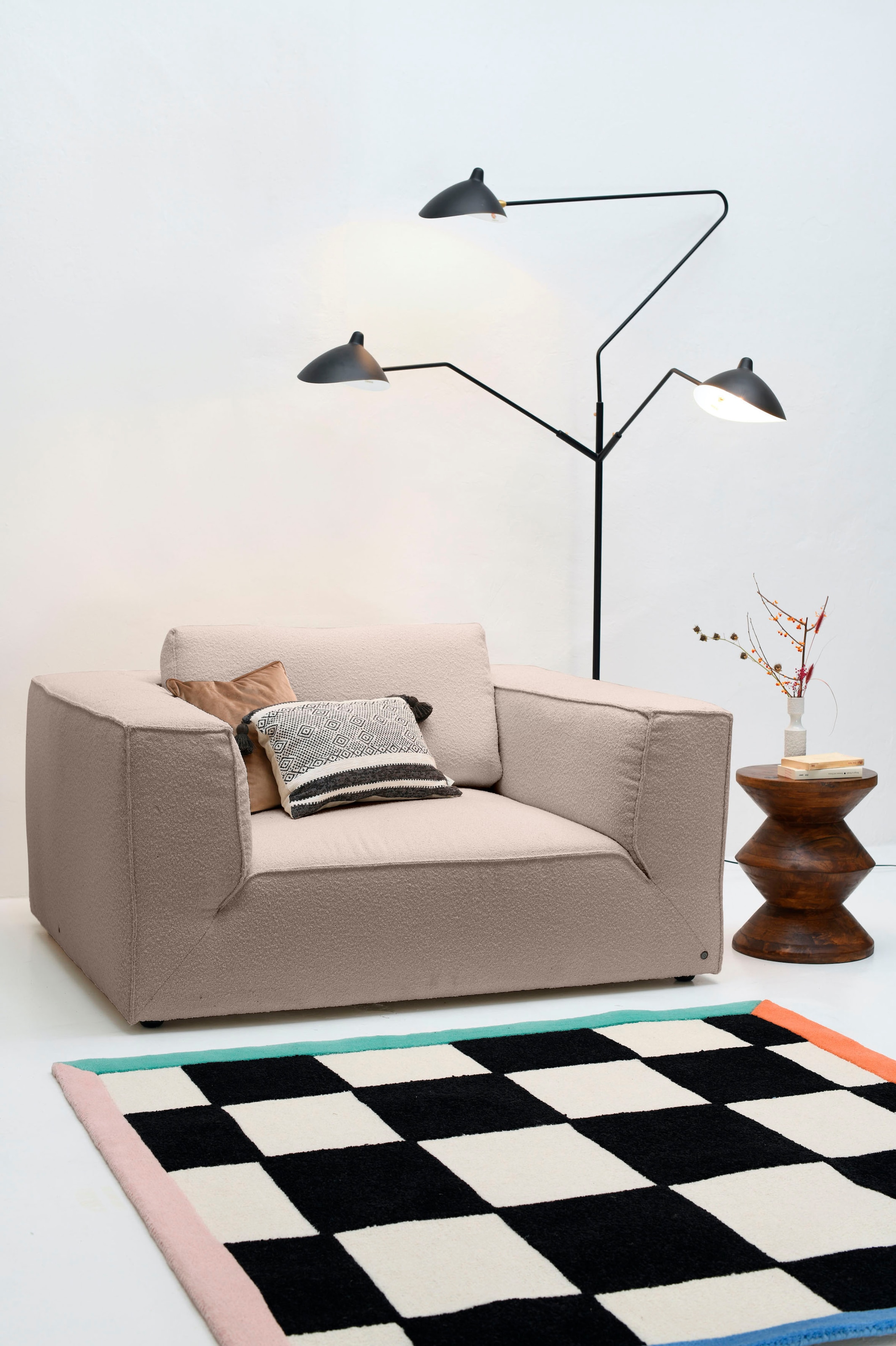 TOM TAILOR HOME Loveseat "BIG CUBE STYLE", mit bequemen Stegkissen, extra g günstig online kaufen