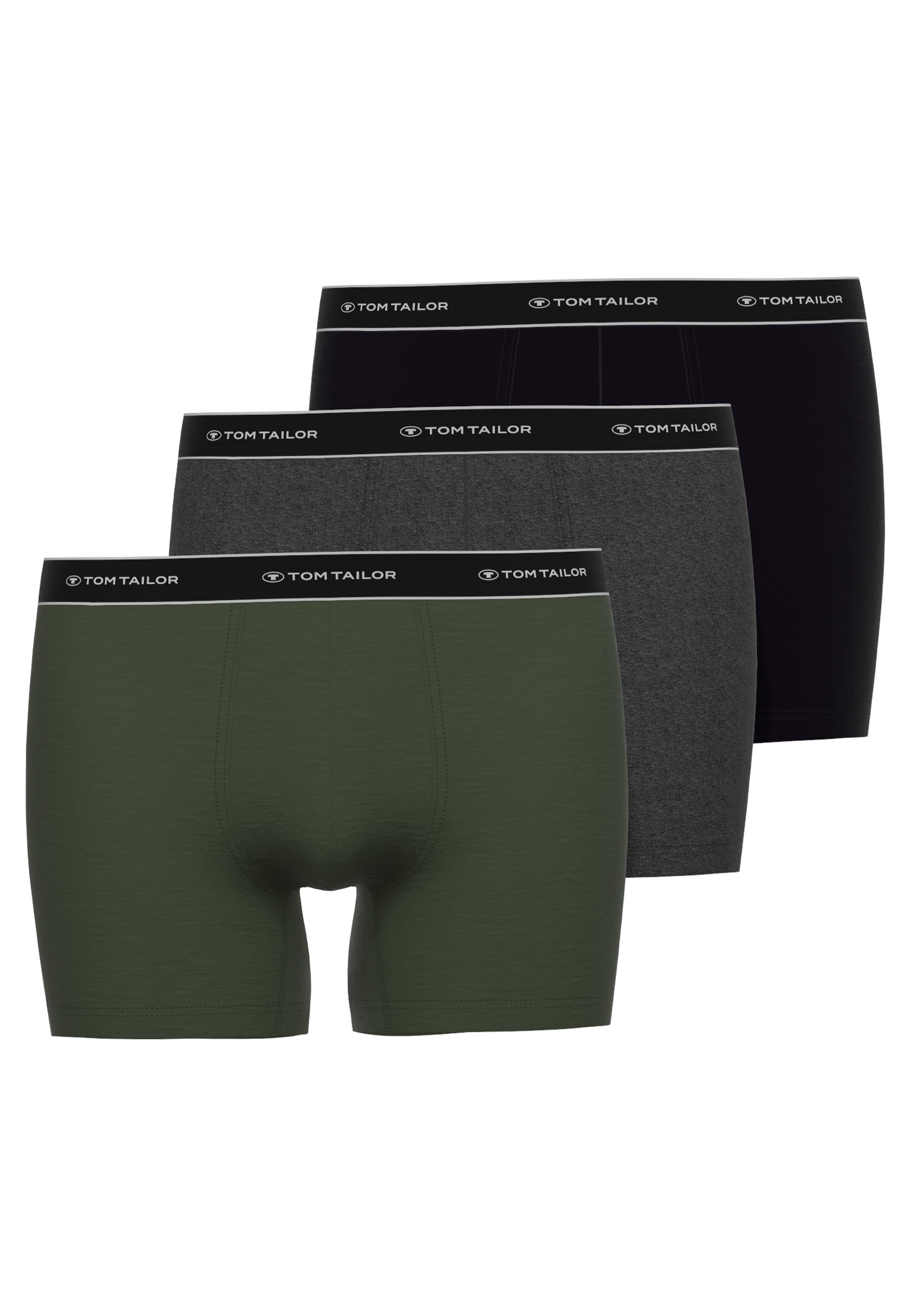 TOM TAILOR Boxershorts »Buffer«, (3er Pack), mit perfekter Passform für jeden Tag