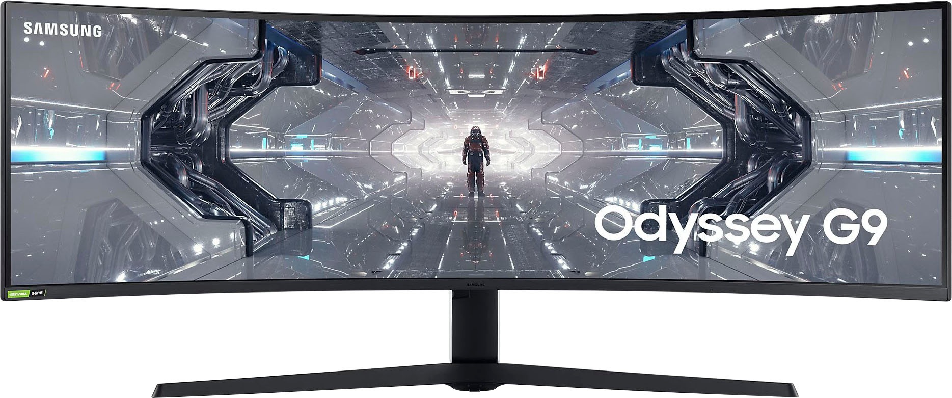 Samsung Curved-Gaming-LED-Monitor »Odyssey G9 C49G94TSSP«, 124 cm/49 Zoll, 5120 x 1440 px, DQHD, 1 ms Reaktionszeit, 240 Hz
