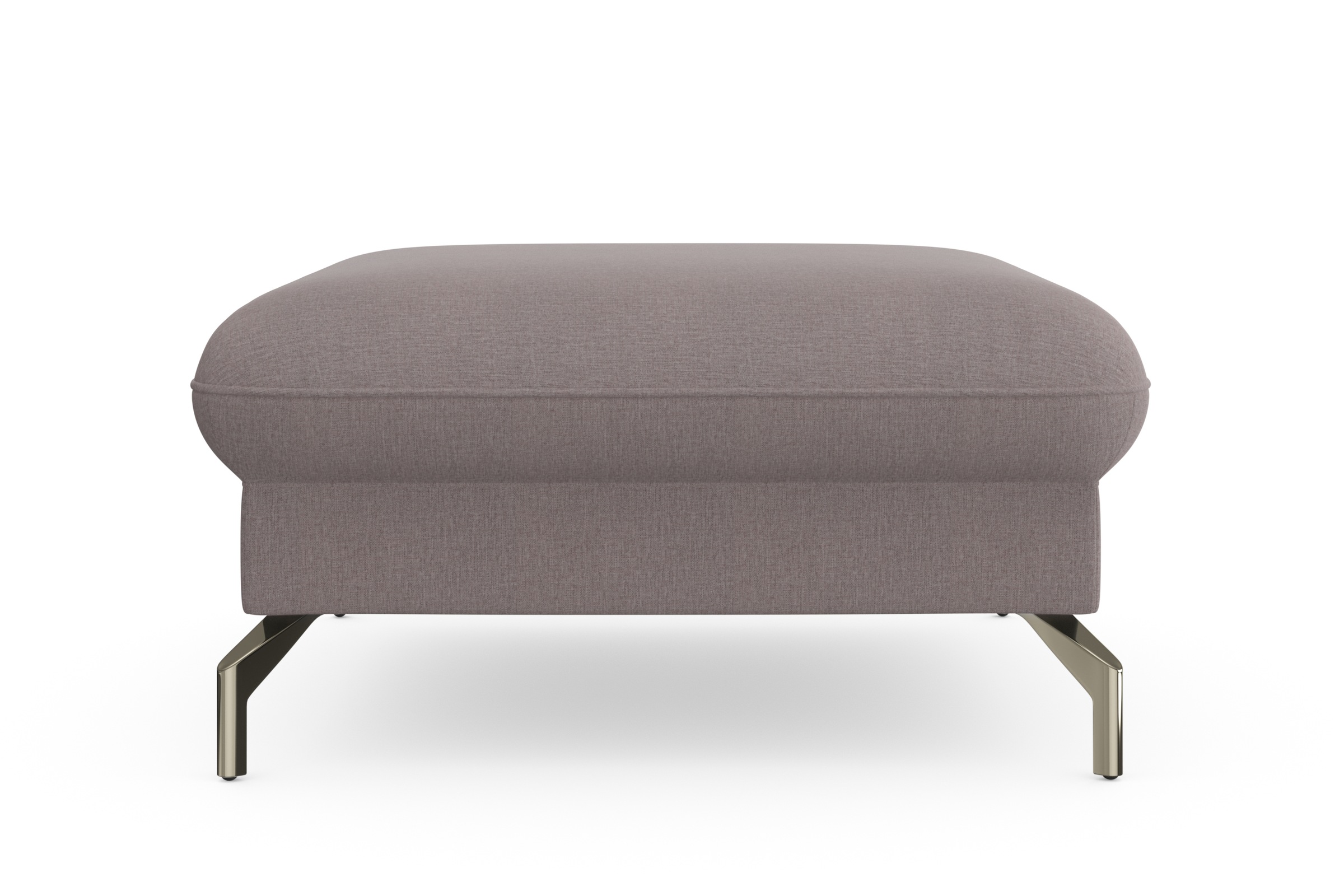 sit&more Hocker »Fashion«, inklusive Federkern, mit satinierten Nickelfüßen