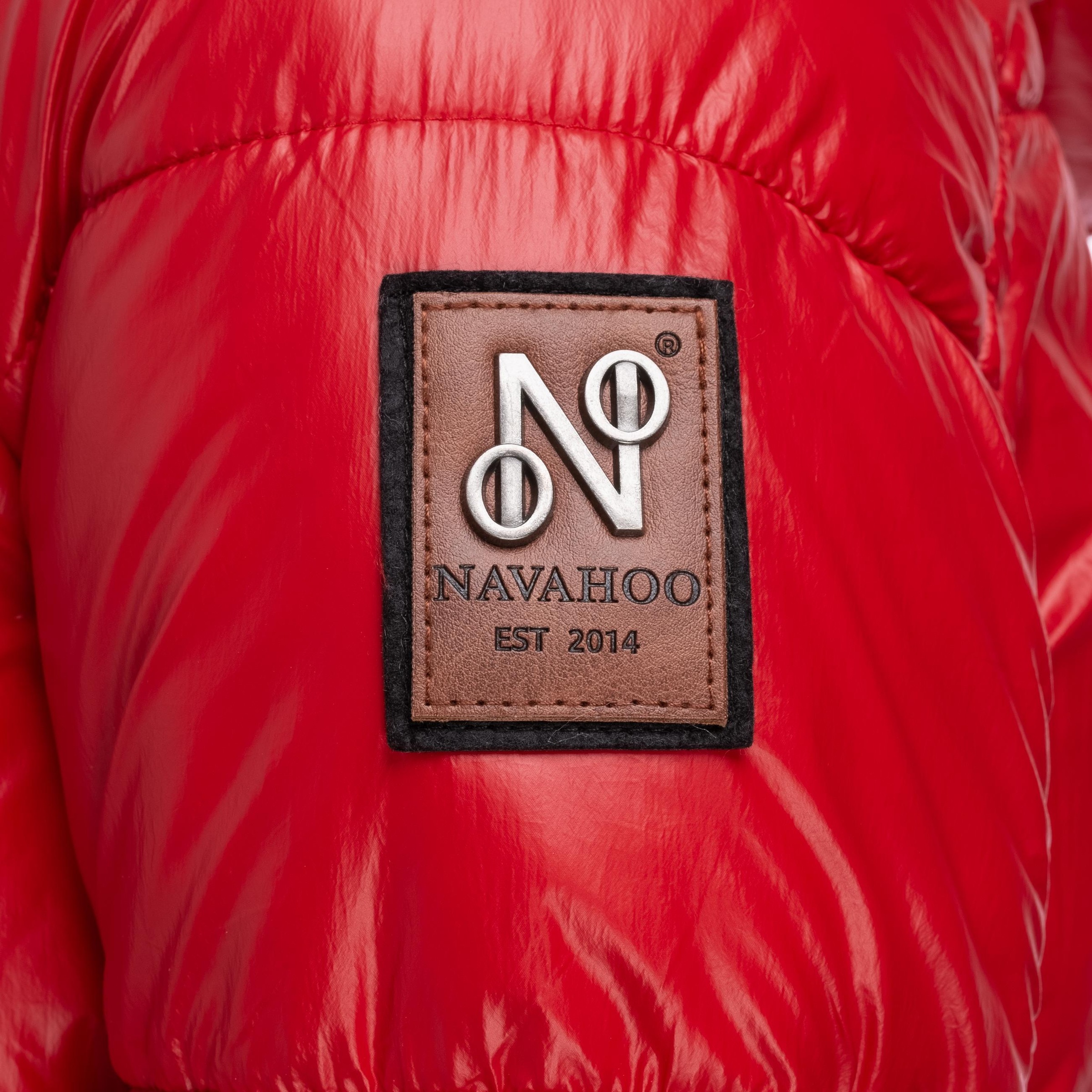 Navahoo Winterjacke »Tikunaa«, mit Kapuze, warm gefütterte Damen Steppjacke mit Kunstfellkapuze