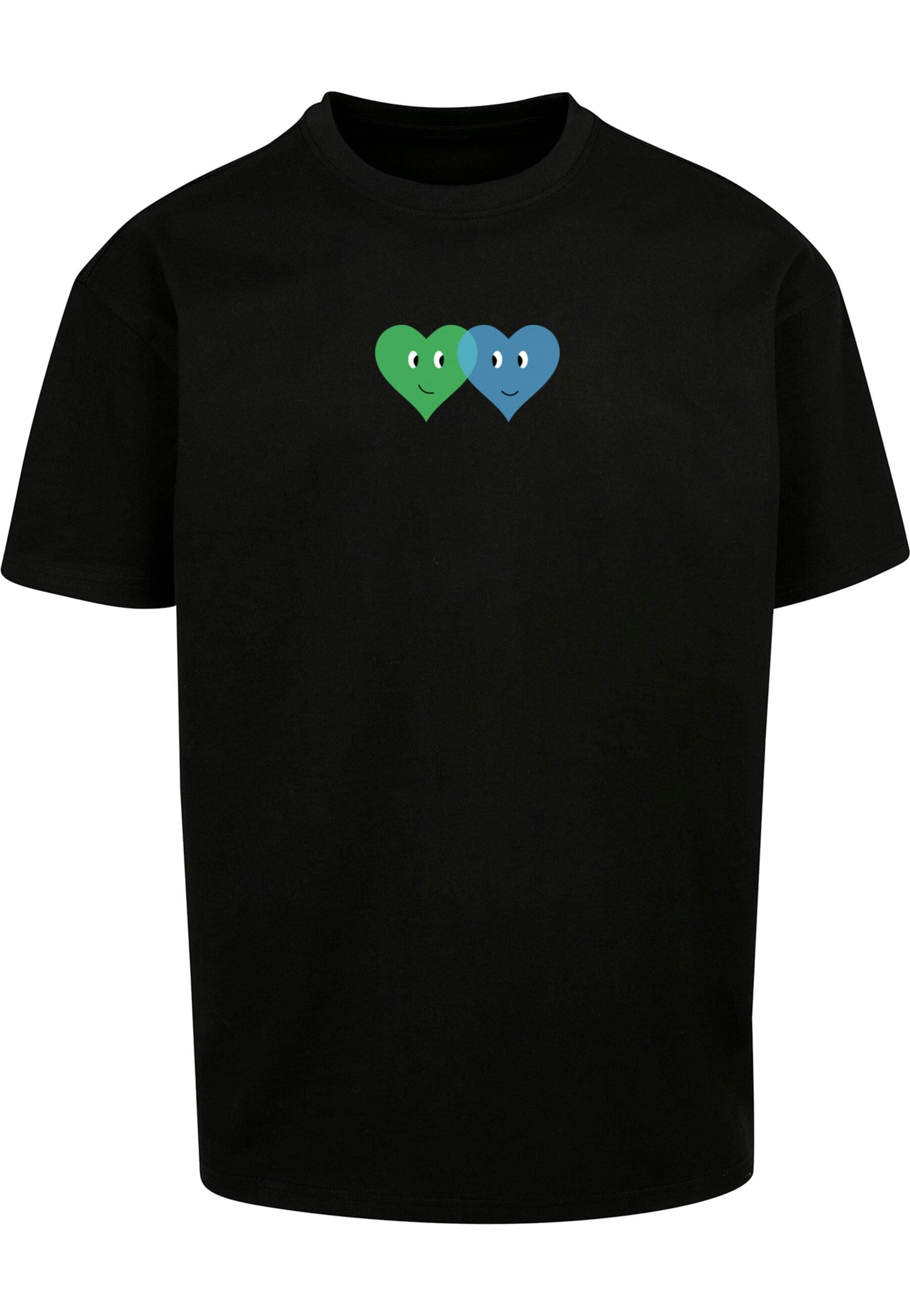 Merchcode T-Shirt "Merchcode Hugs & Love - Two Hearts Heavy Oversize Tee" 1 günstig online kaufen