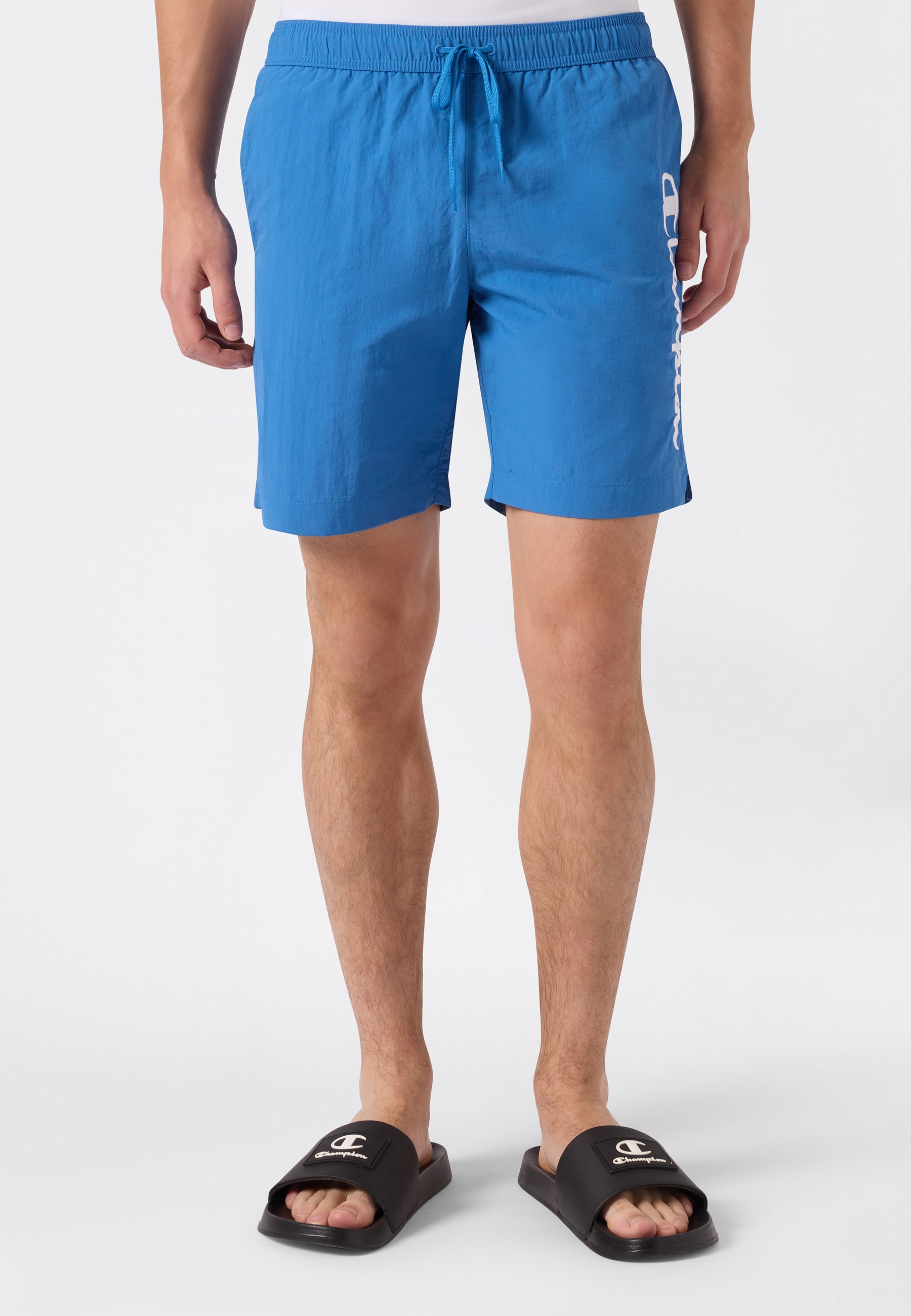 Champion Badeshorts »Beachshort Standard Fit« mit Logostickerei, unifarben, pflegeleicht, schnell trocknend