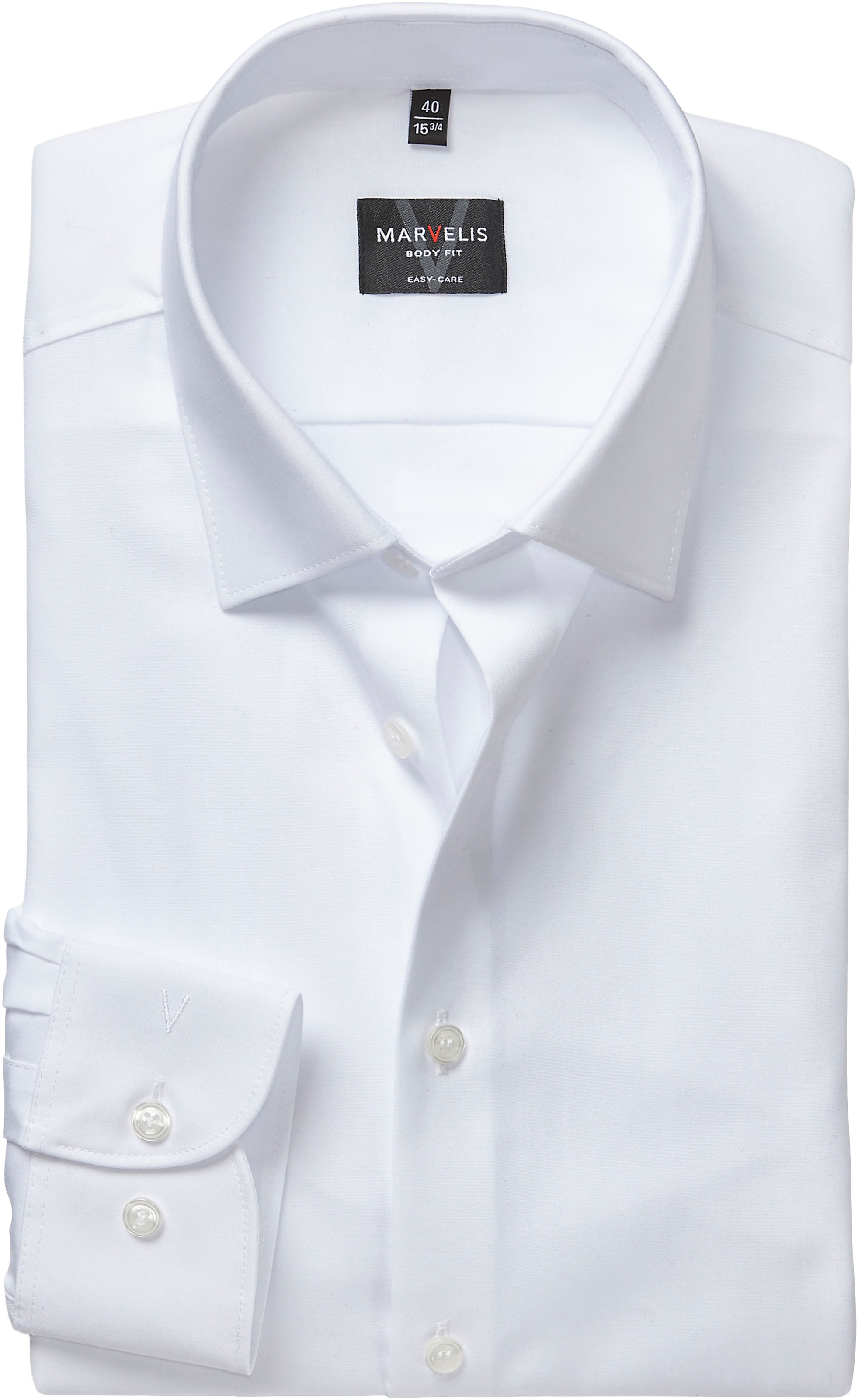 MARVELIS Langarmhemd New York Kentkragen, Businesshemd, körpernah, extra la günstig online kaufen