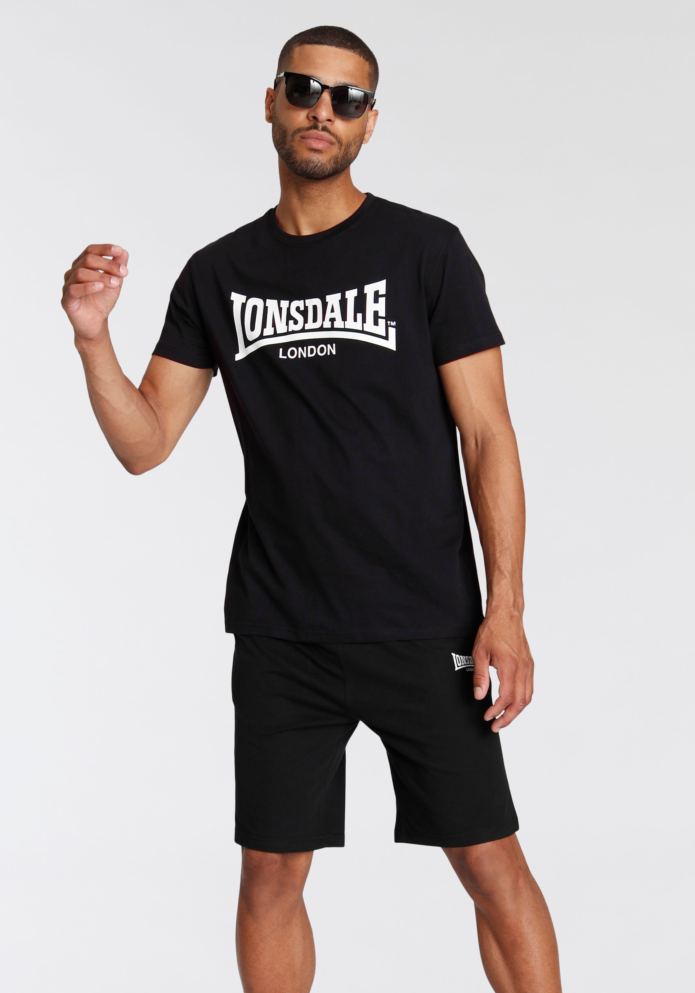 Lonsdale Freizeitanzug "Shirt & Shorts Set MOY", (Packung, 2 tlg., mit T-Sh günstig online kaufen