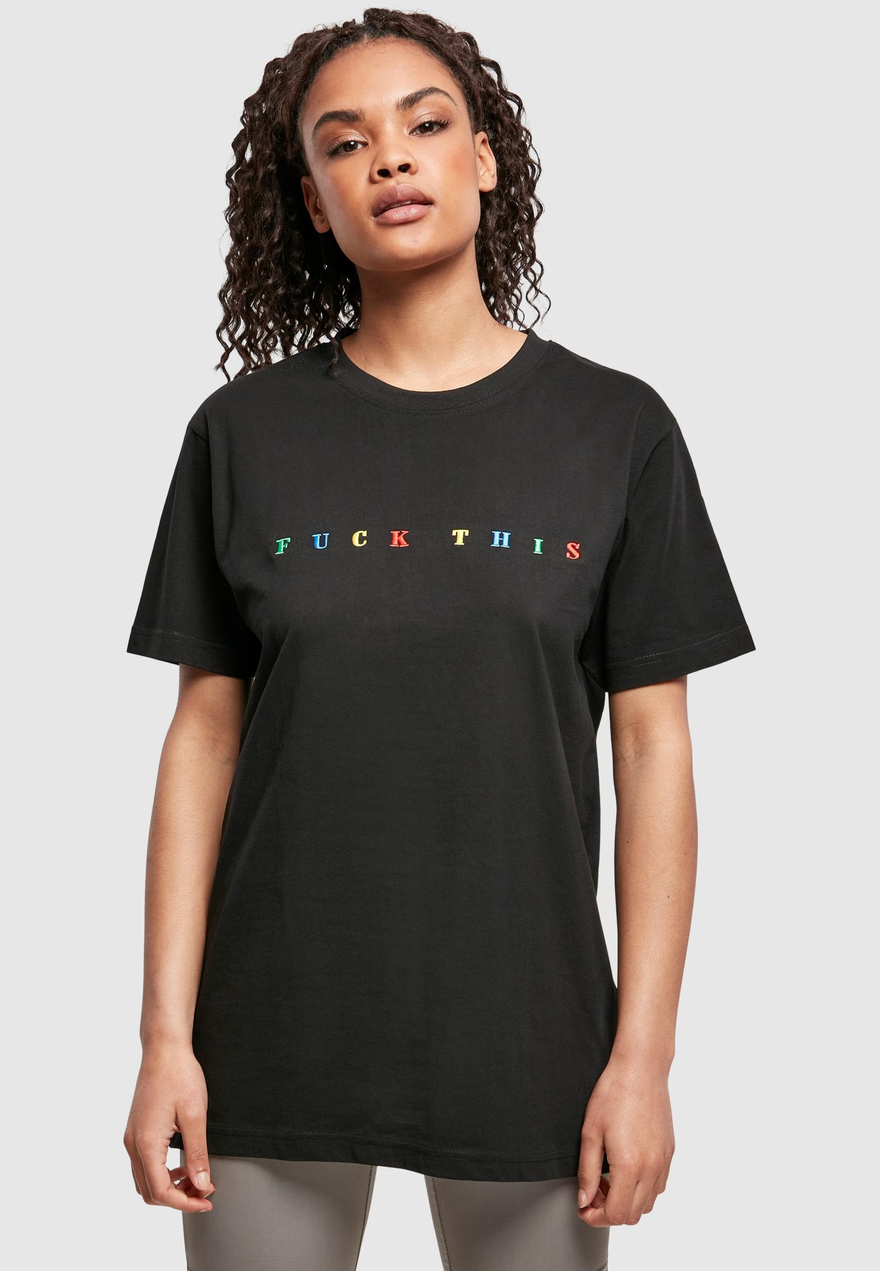 MisterTee Kurzarmshirt »MisterTee Damen Le Papillon Oversize Tee«, (1 tlg.)