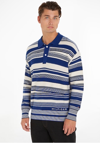 TOMMY HILFIGER Polokragenpullover »CRAFTED dryžuotas ...