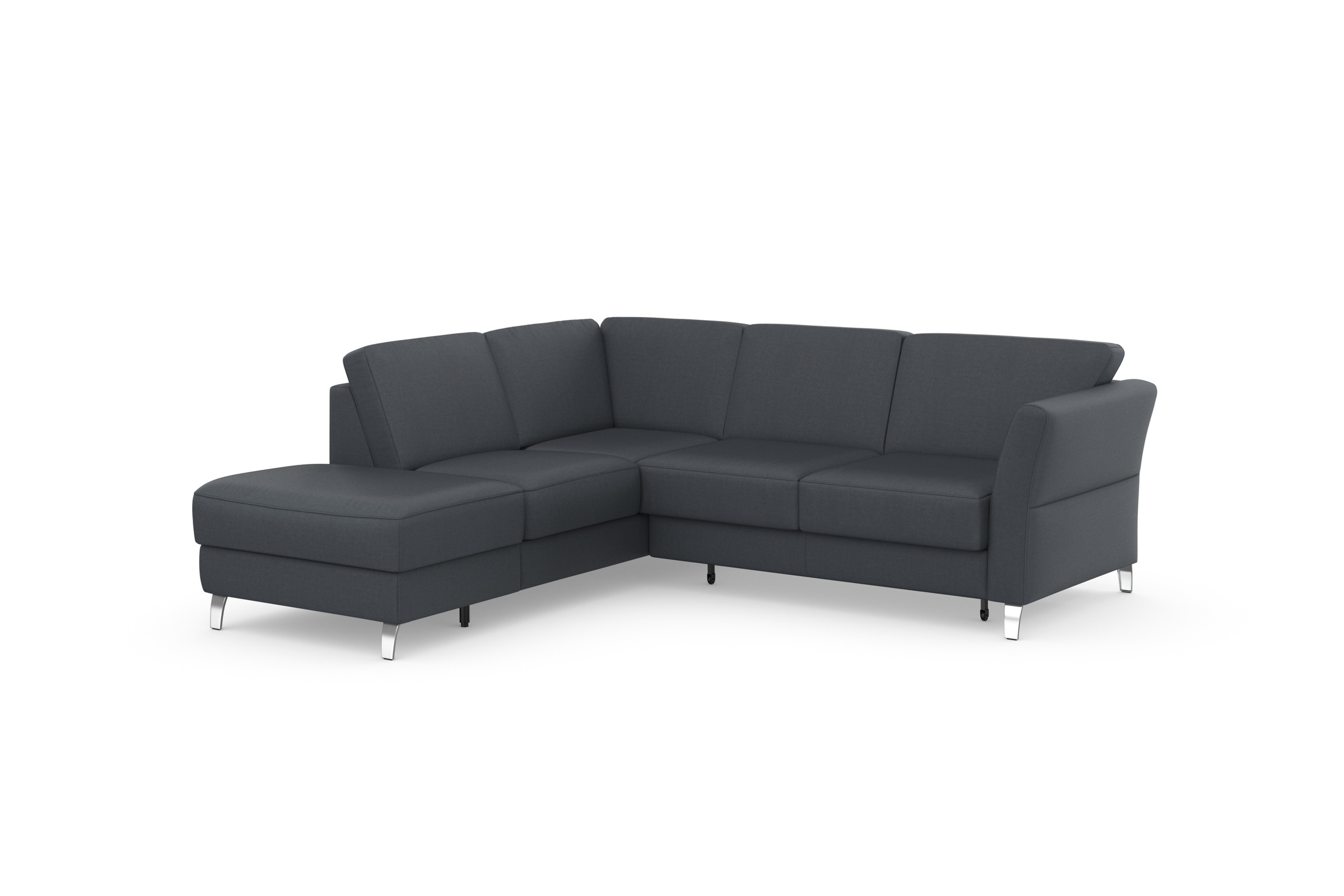 sit&more Ecksofa »Visby L-Form«, Wahlweise mit Bettfunktion und Stauraum, frei im Raum stellbar
