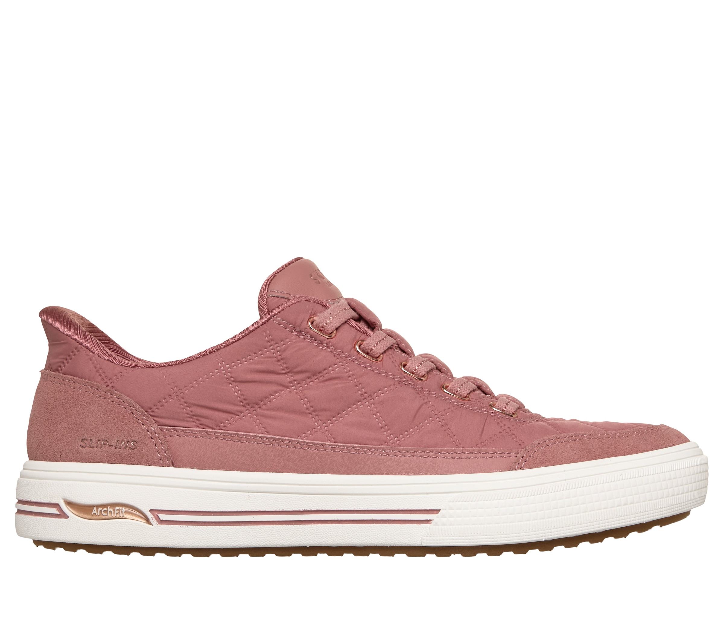 Skechers Slip-On Sneaker »ARCH FIT ARCADE-CUDDLE STEPS«  Slipper, Schlupfschuh, Freizeitsneaker mit elastischen Schnürsenkeln