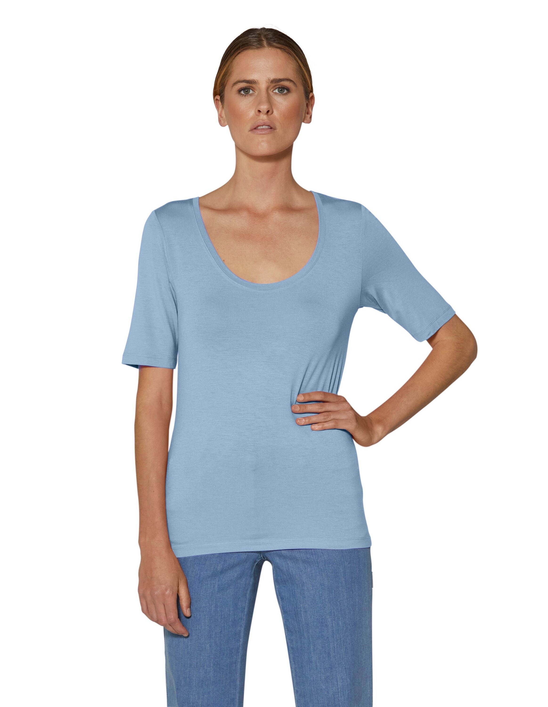 MADELEINE Kurzarmshirt "Shirt Sommerliches Basicshirt mit Rundhalsausschnit günstig online kaufen