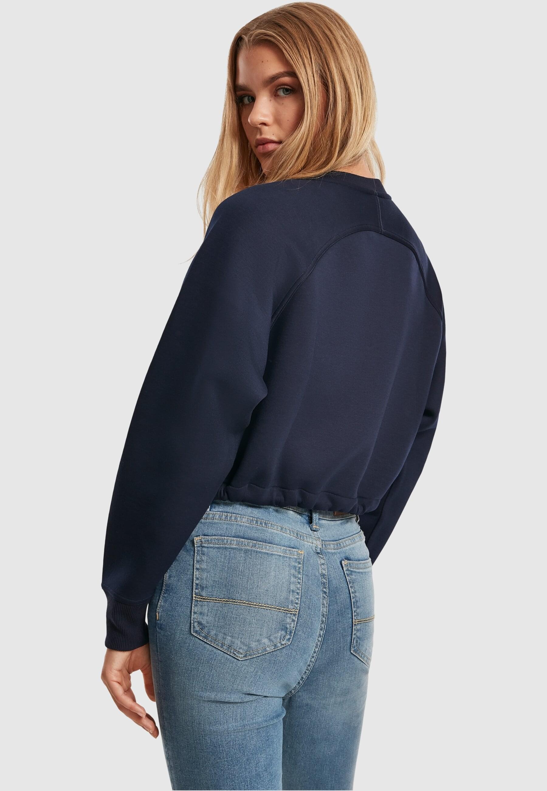 URBAN CLASSICS Sweatshirt »Urban Classics Damen Ladies Oversized Short Raglan Crew«, (1 tlg.)