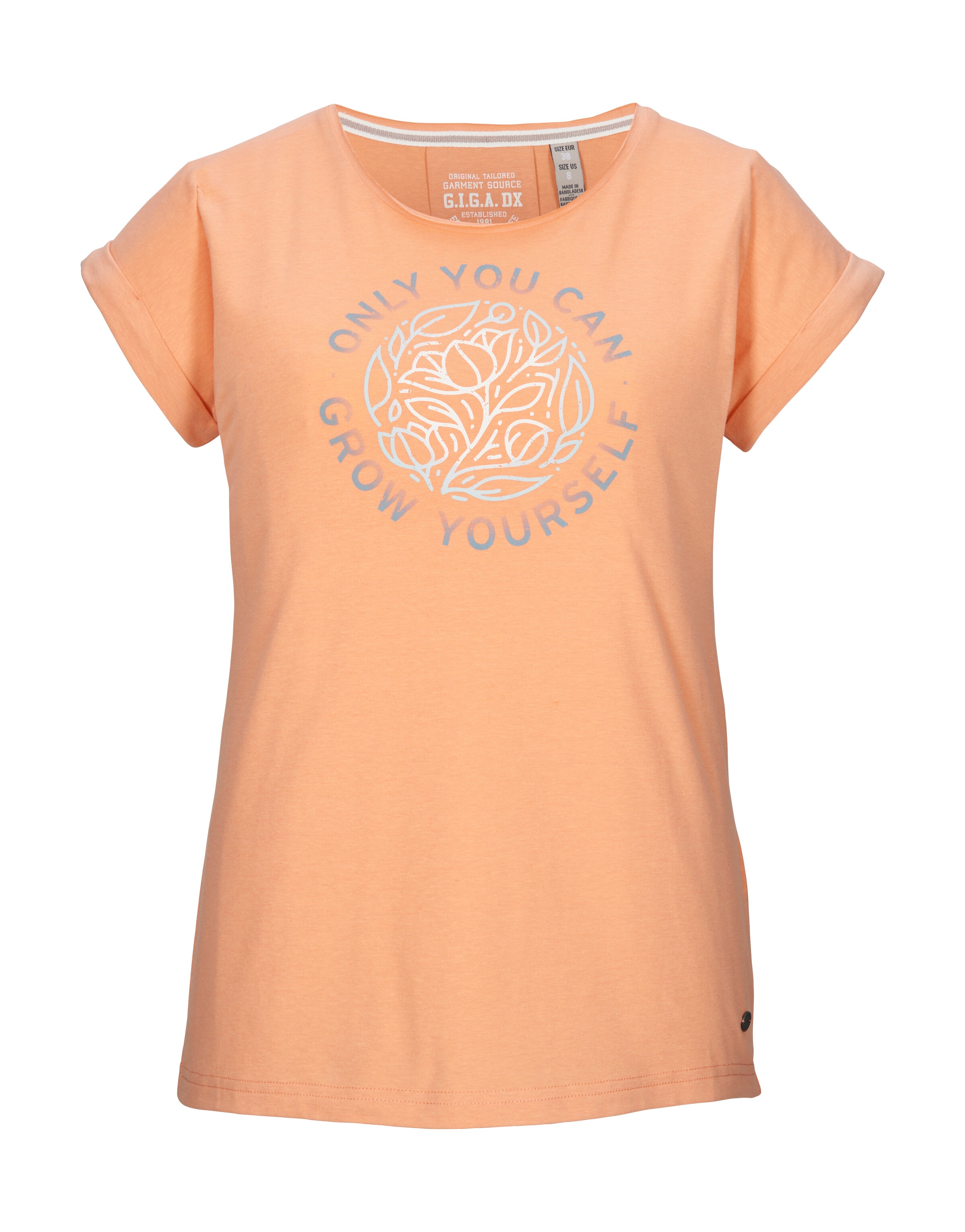 G.I.G.A. DX by killtec T-Shirt "GS 40 WMN TSHRT" Weiches T-Shirt mit Stretch, Print und gekrempelten Ärmeln