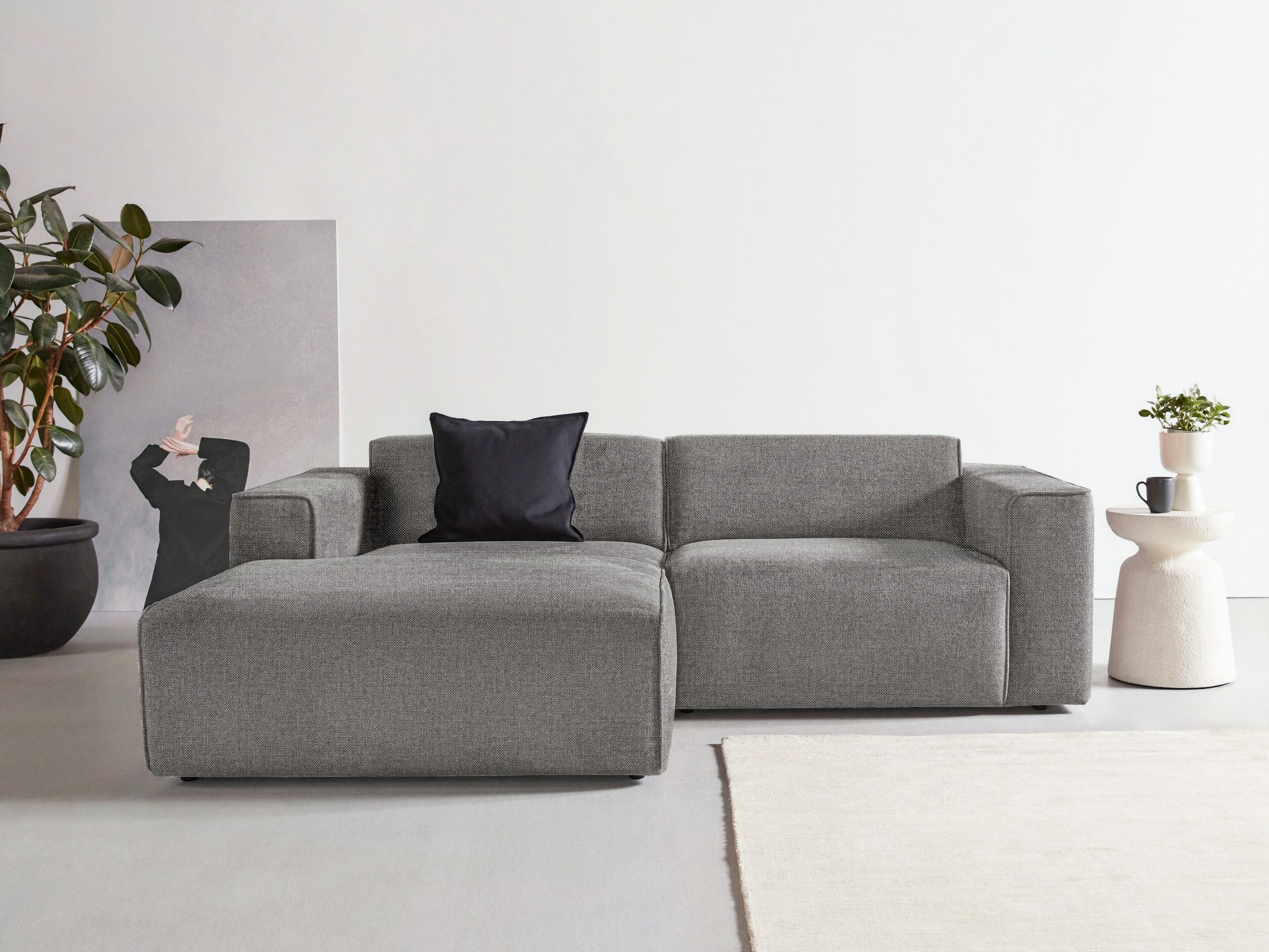 andas Ecksofa "Noord mit Kedernaht, Breite 234 cm" günstig online kaufen