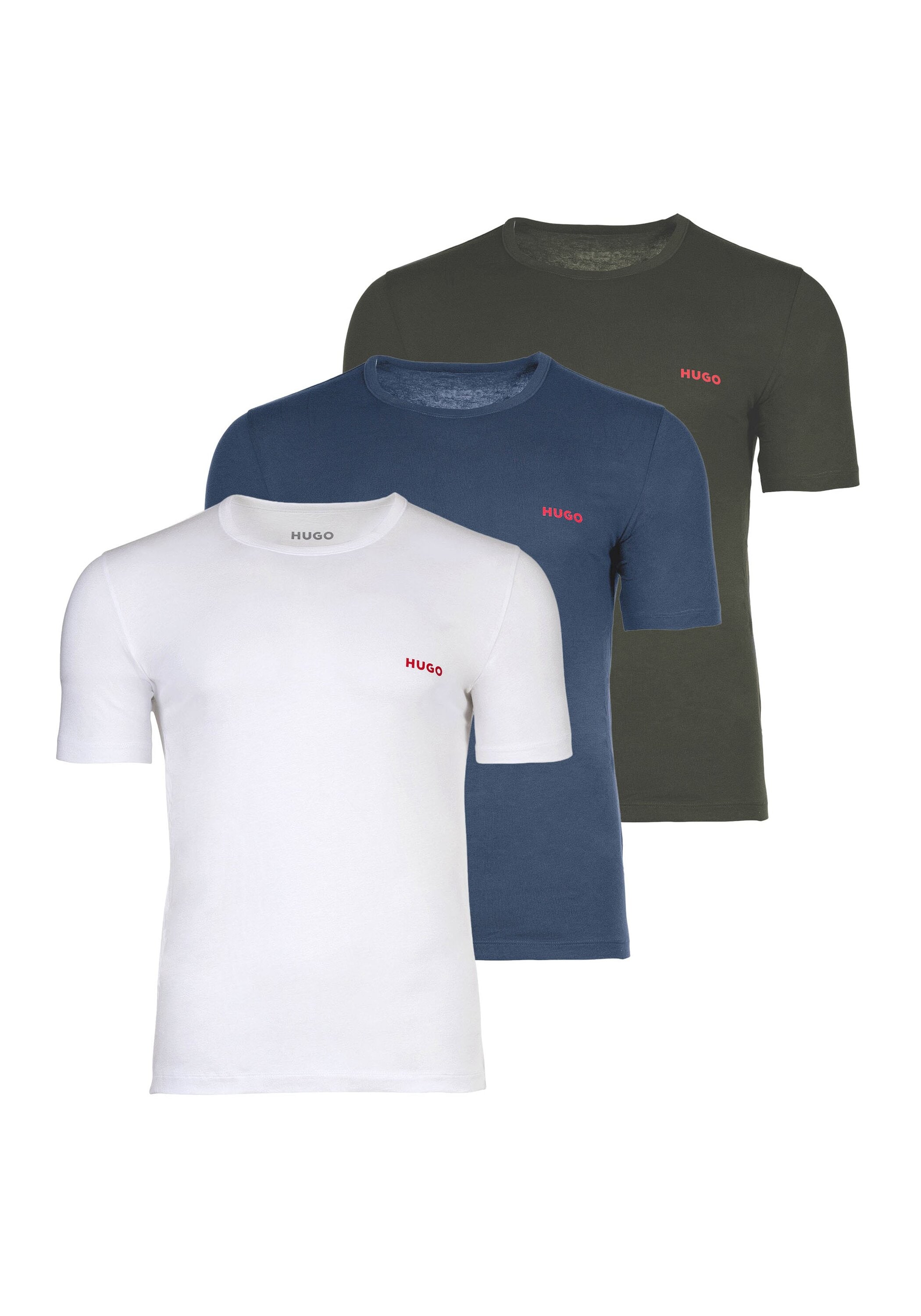 HUGO T-Shirt "T-Shirt T-SHIRT RN TRIPLET P 3er Pack" 3