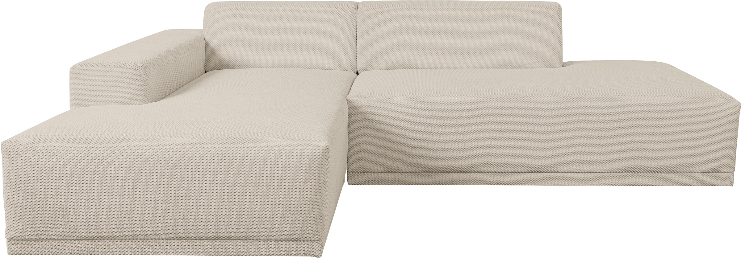 WERK2 Ecksofa "Apollo, hoher Sitzkomfort, aktuelles Design, Breite 264cm, L günstig online kaufen