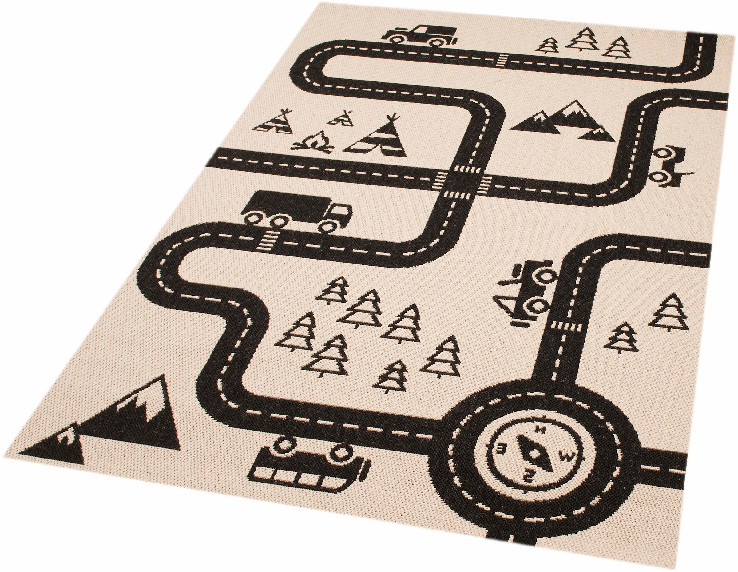 Kinderteppich »Road Map Charly«, rechteckig, Kinderteppich, Spielteppich,...