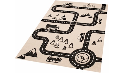 Kinderteppich »Road Map Charly«, rechteckig, Kinderteppich, Spielteppich,...