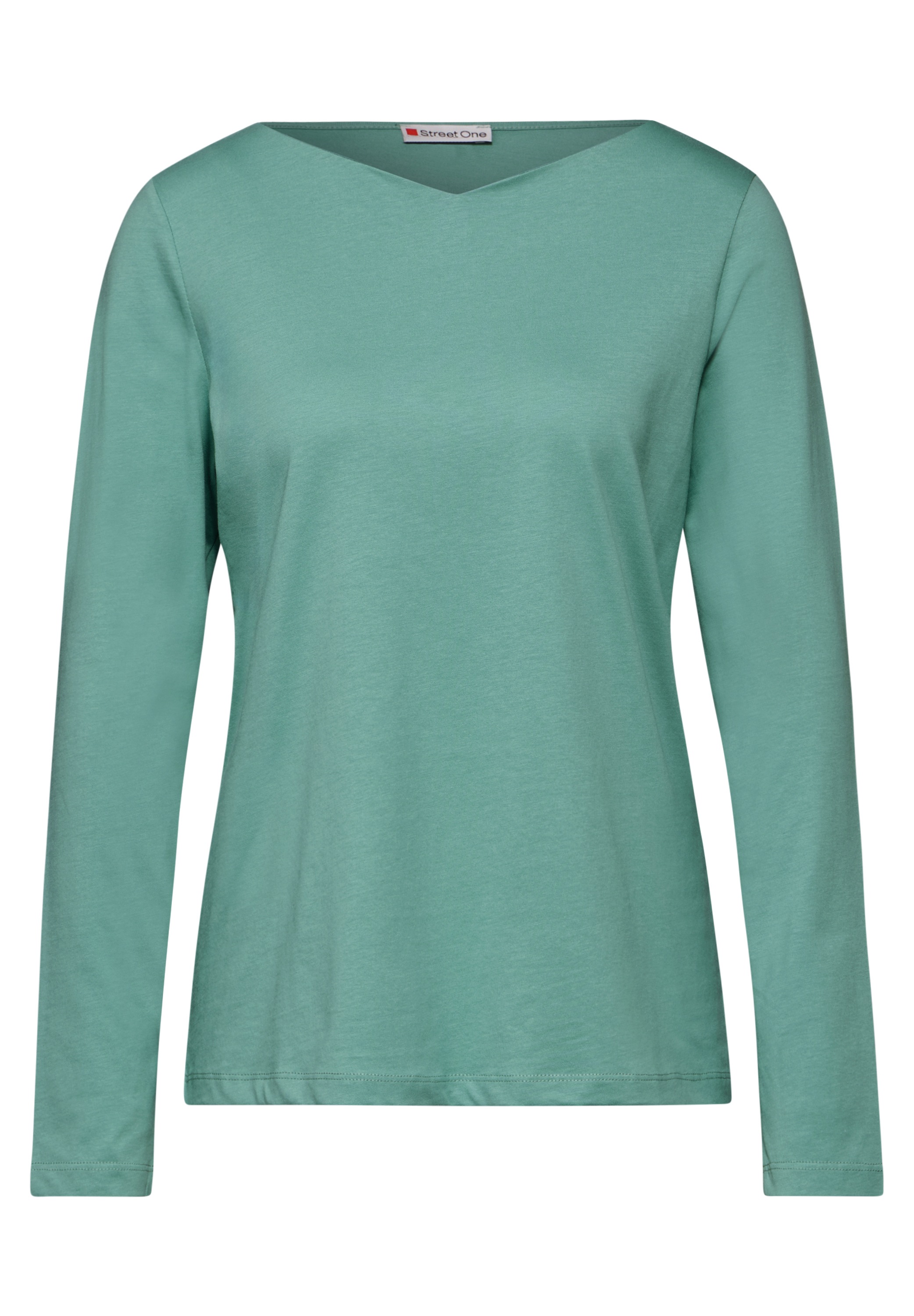 STREET ONE Langarmshirt, aus reiner Baumwolle