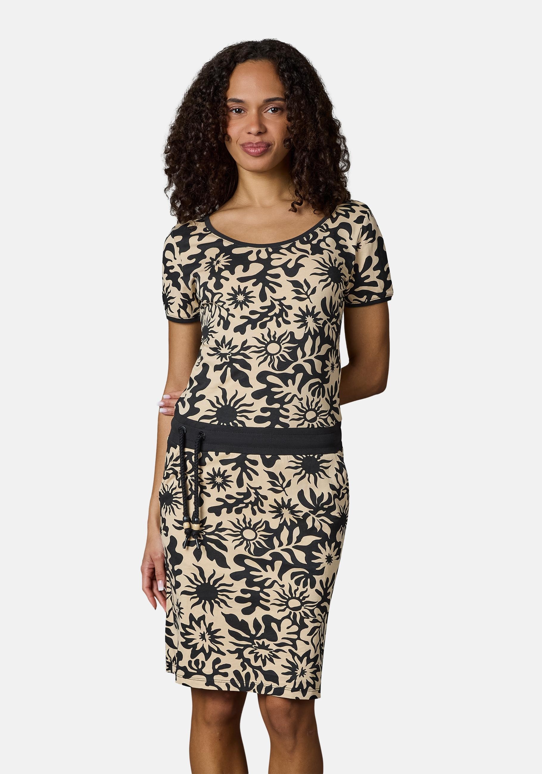 Ragwear Sommerkleid "Baomi Summer YOUMODO" Außentaschen Eingrifftaschen Damen Minikleid in sommerlichem Print